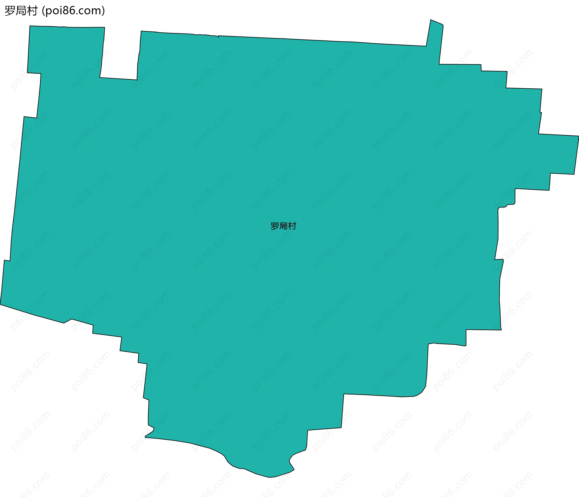 罗局村边界地图
