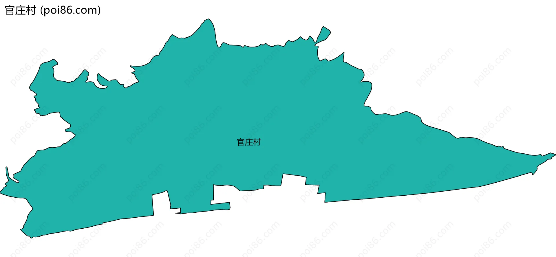 官庄村边界地图