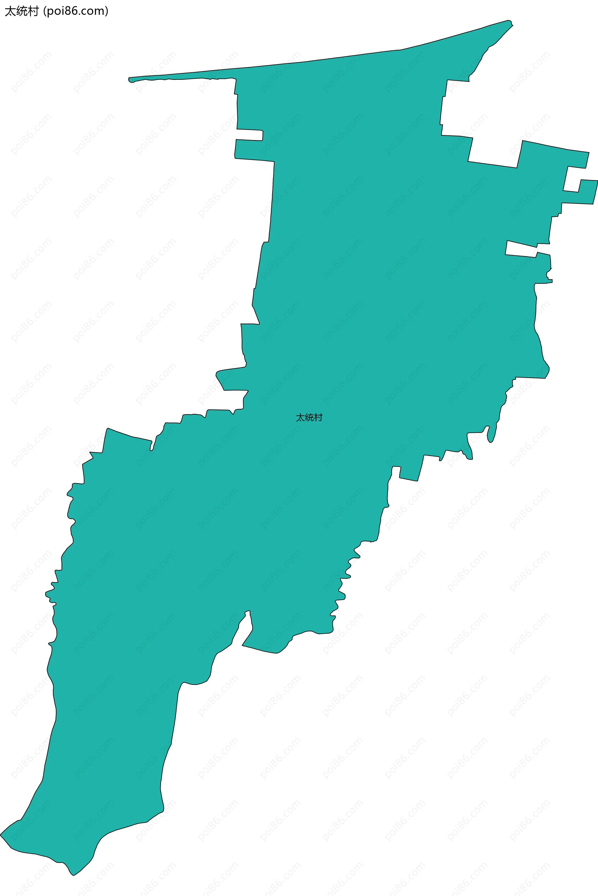 太统村边界地图