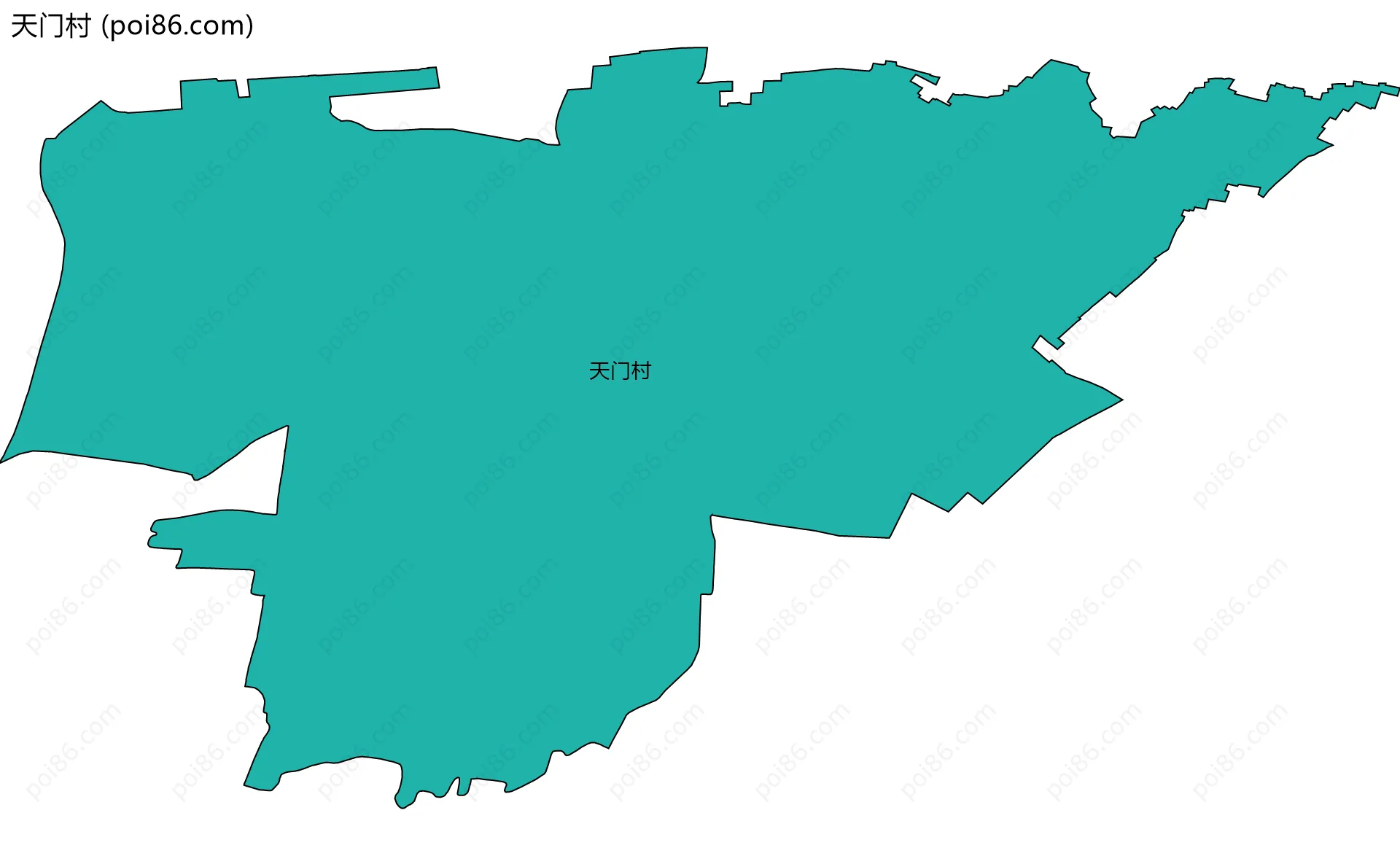 天门村边界地图