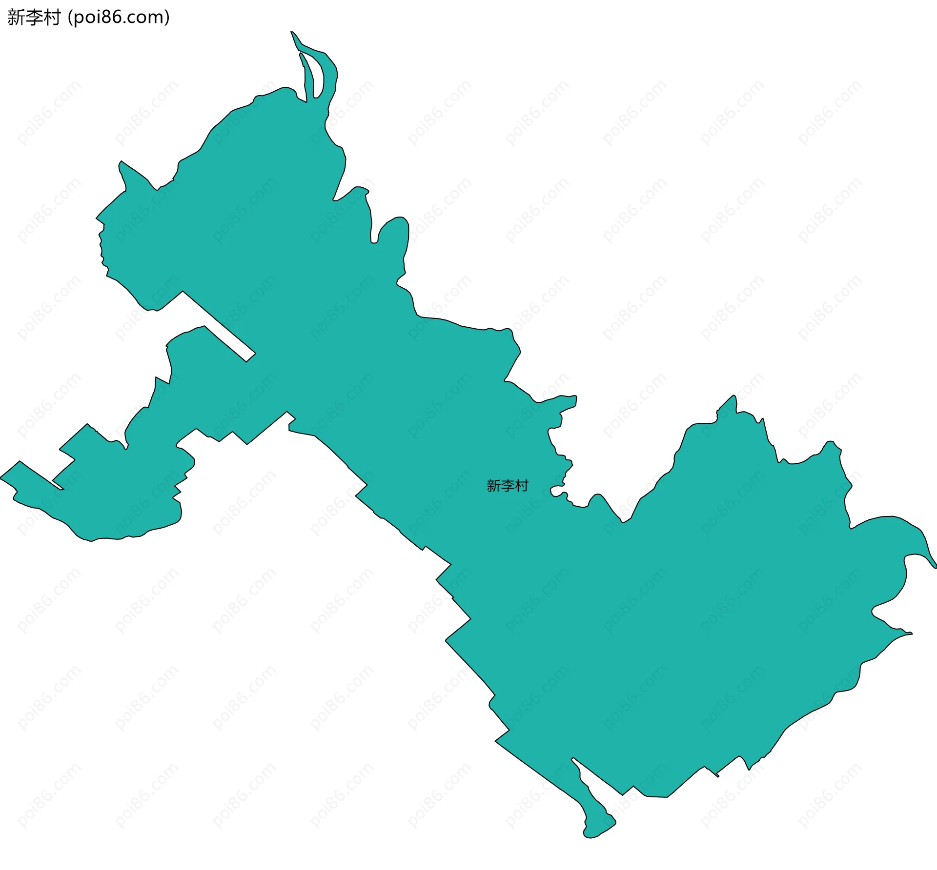新李村边界地图