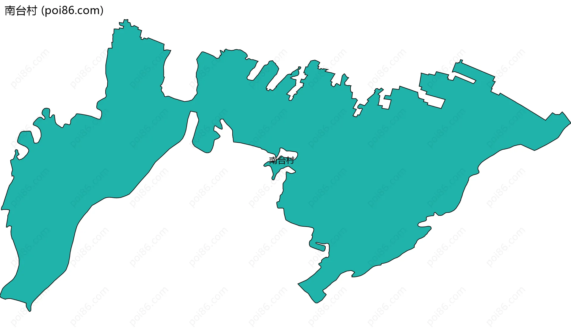 南台村边界地图