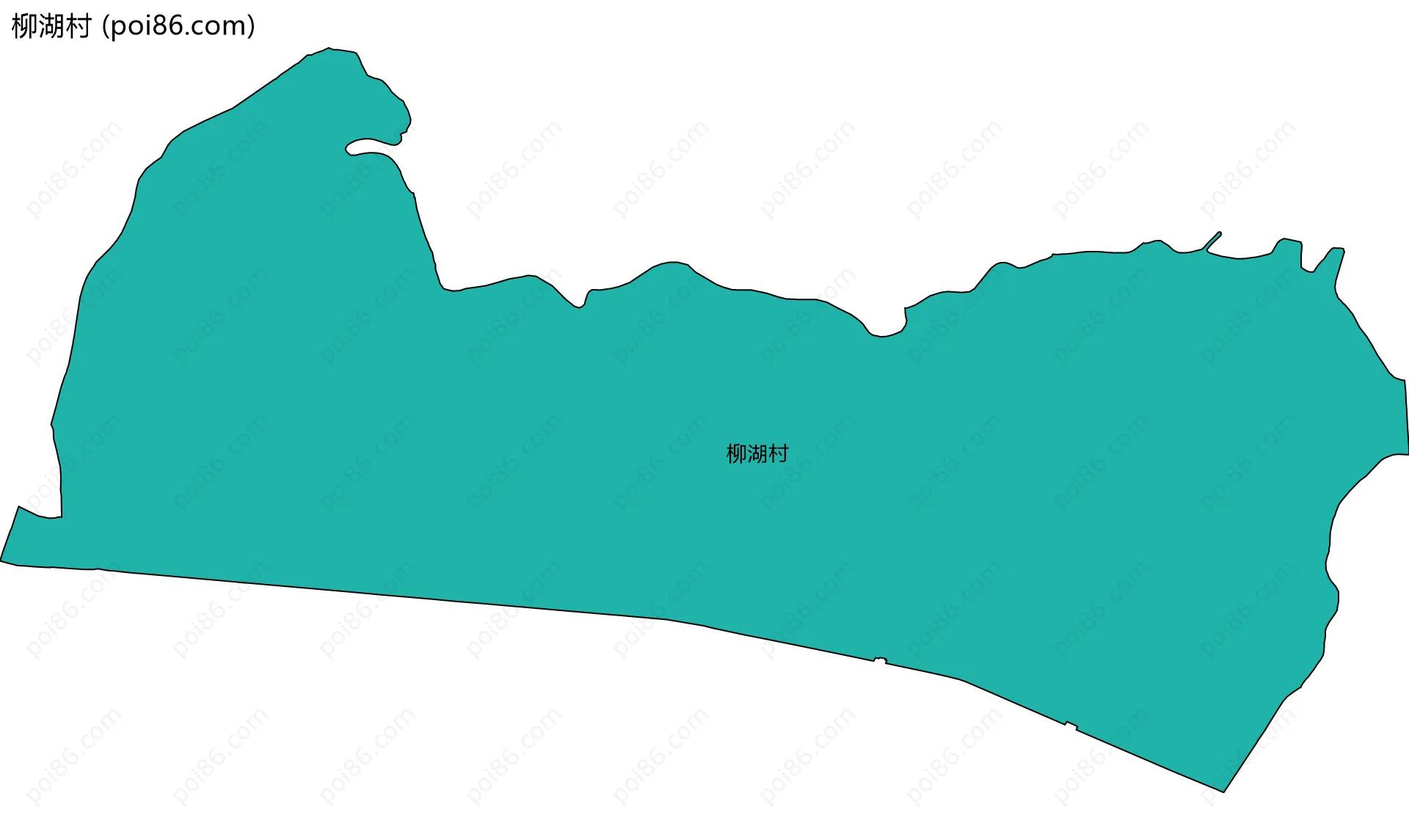 柳湖村边界地图