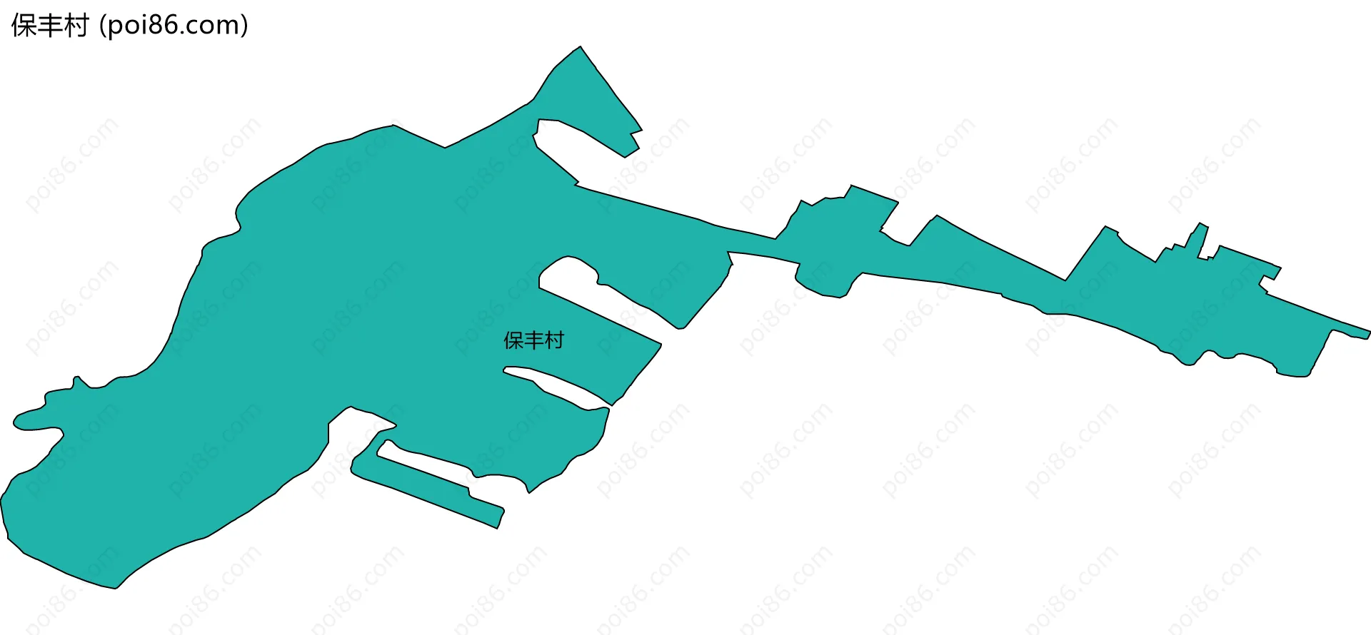 保丰村边界地图