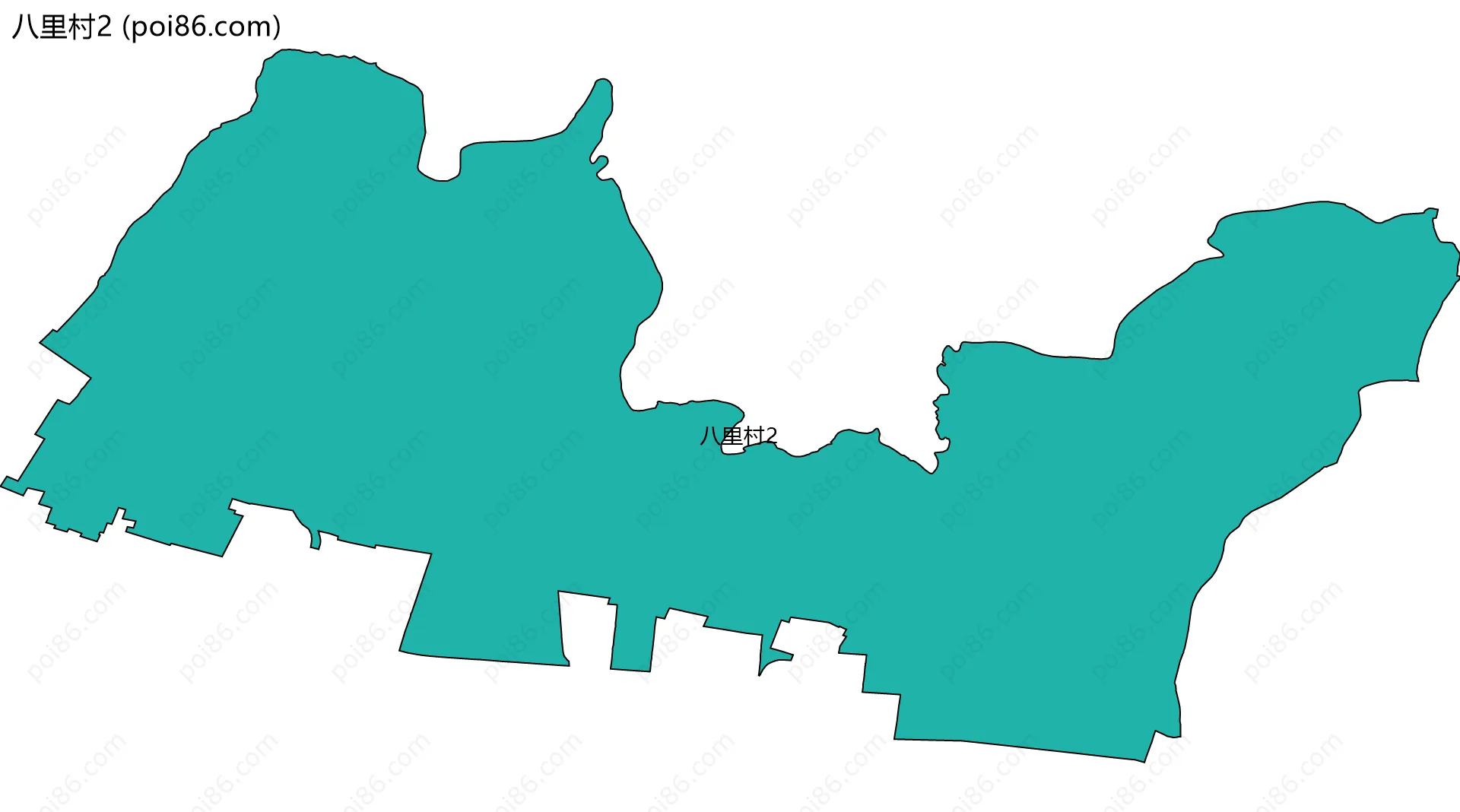 八里村2边界地图