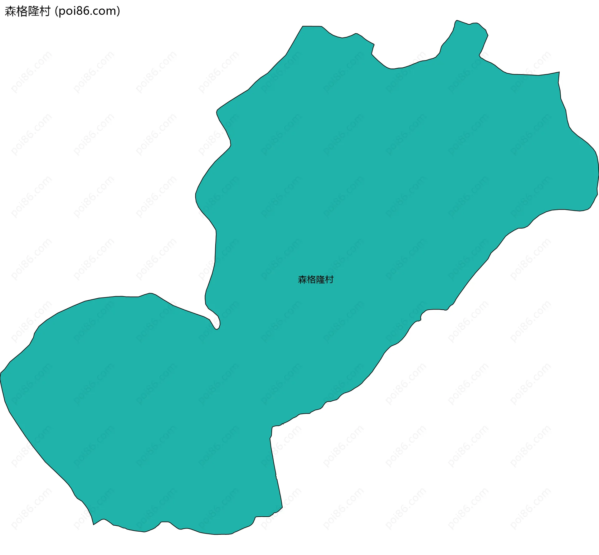 森格隆村边界地图