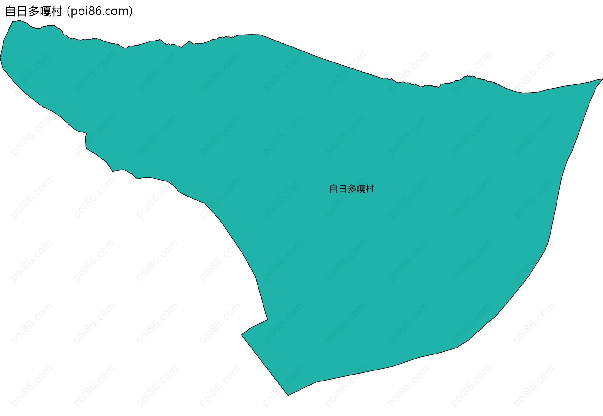 自日多嘎村边界地图