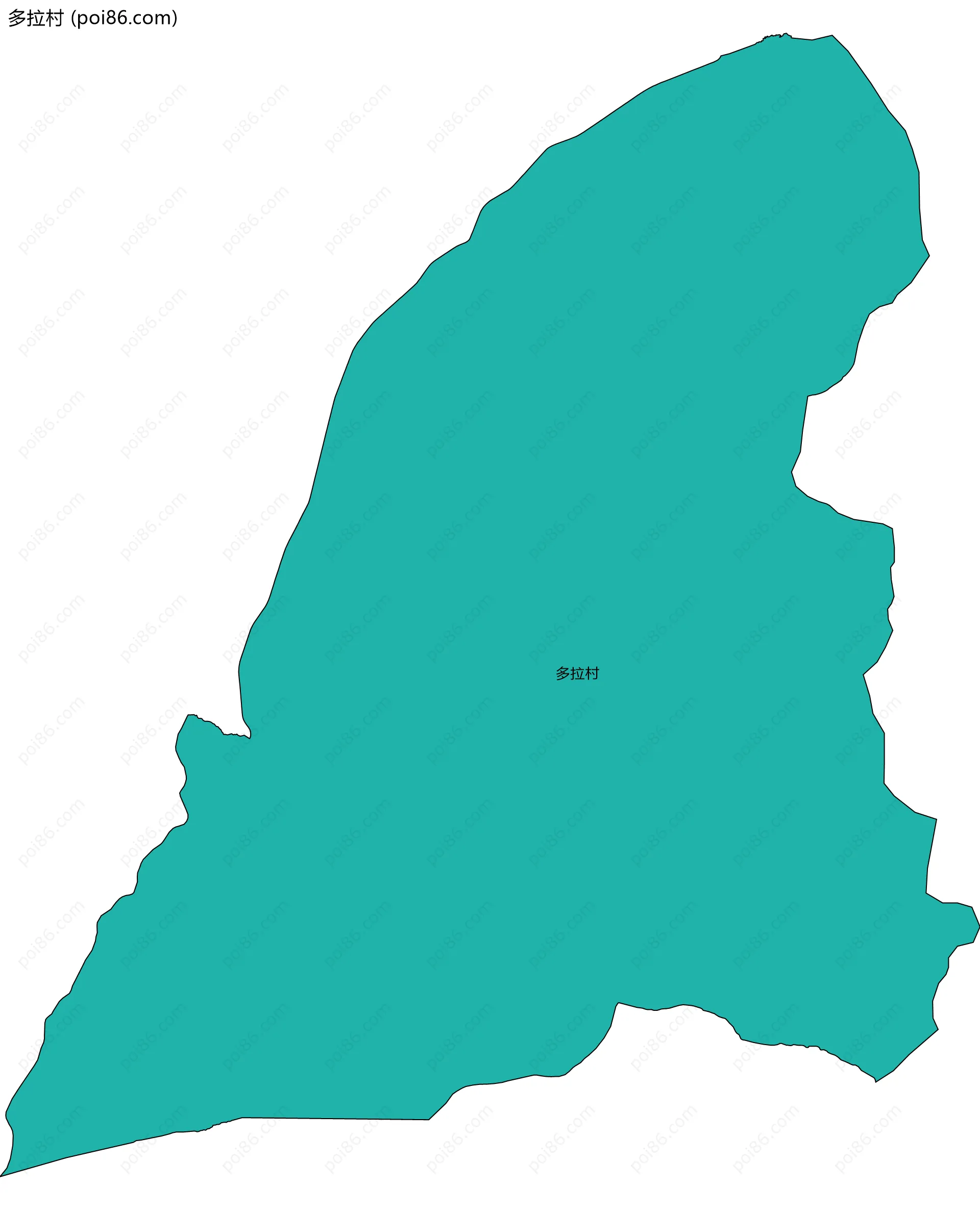 多拉村边界地图