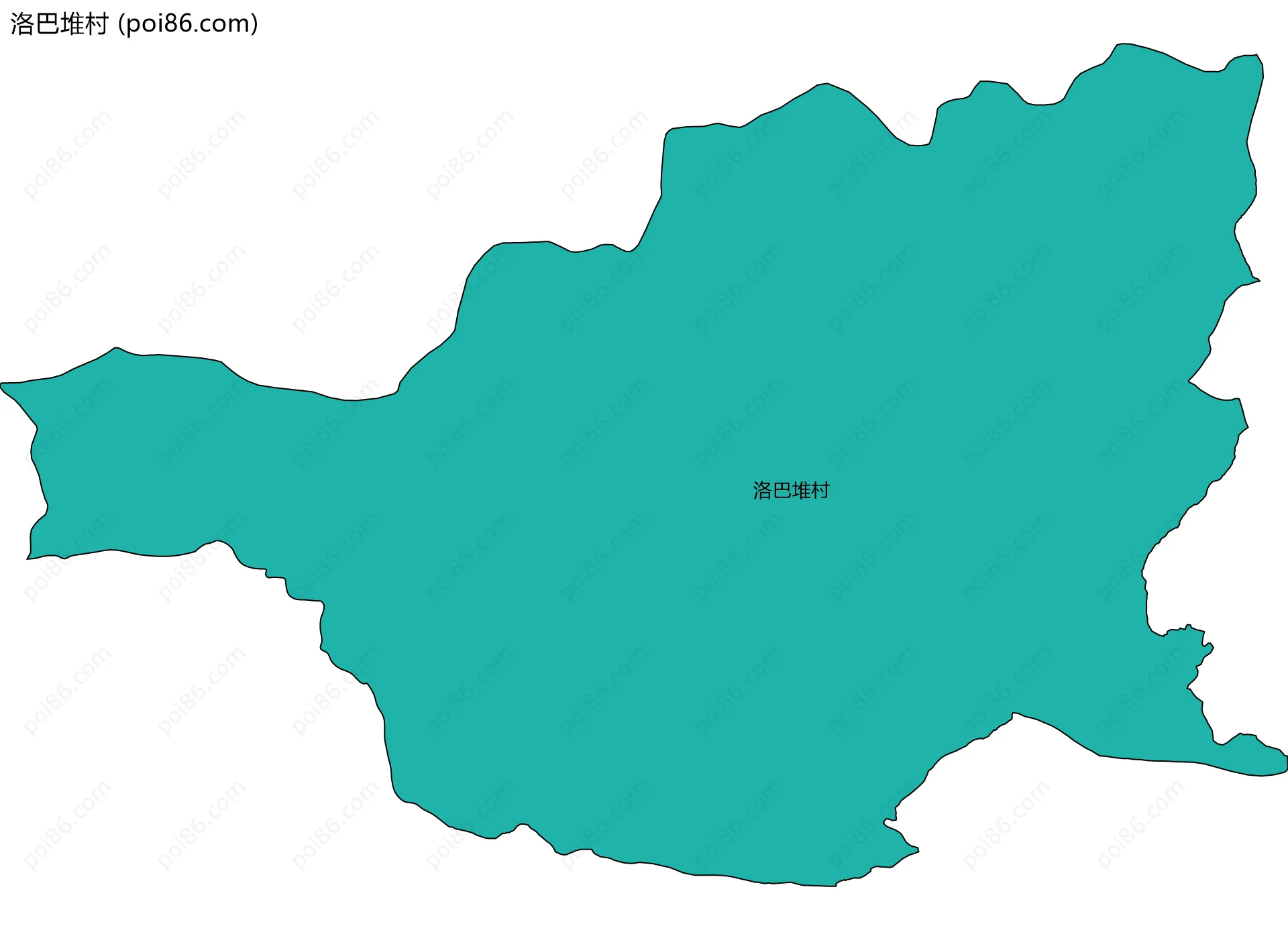 洛巴堆村边界地图