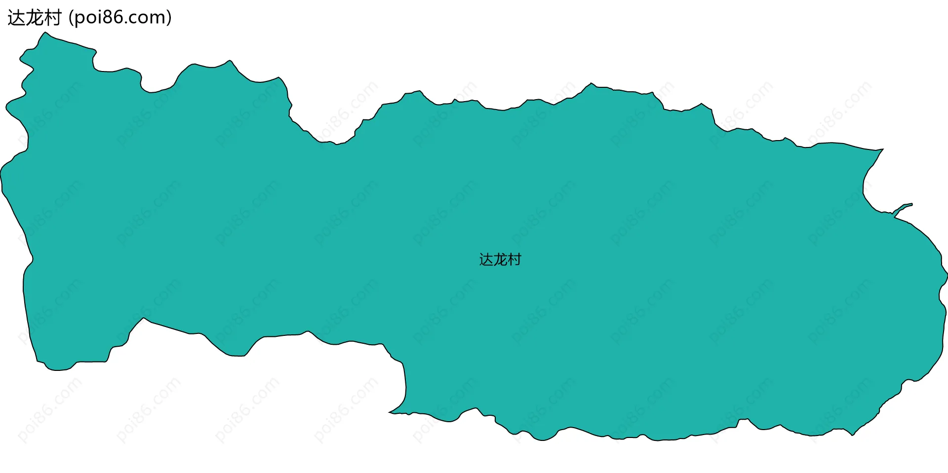 达龙村边界地图