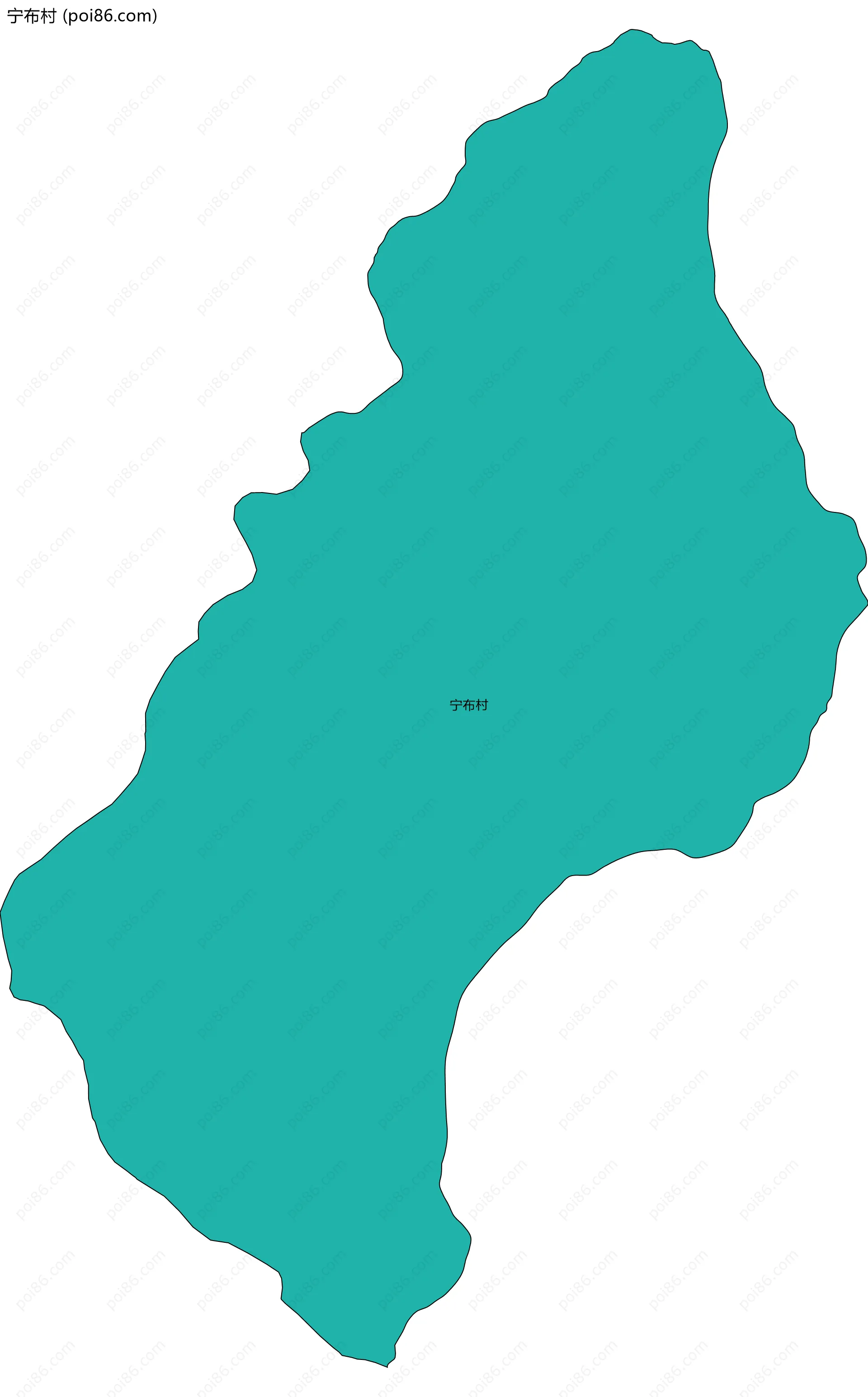 宁布村边界地图