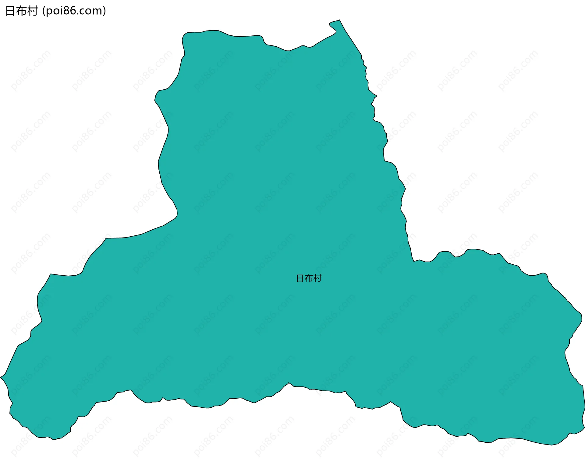 日布村边界地图