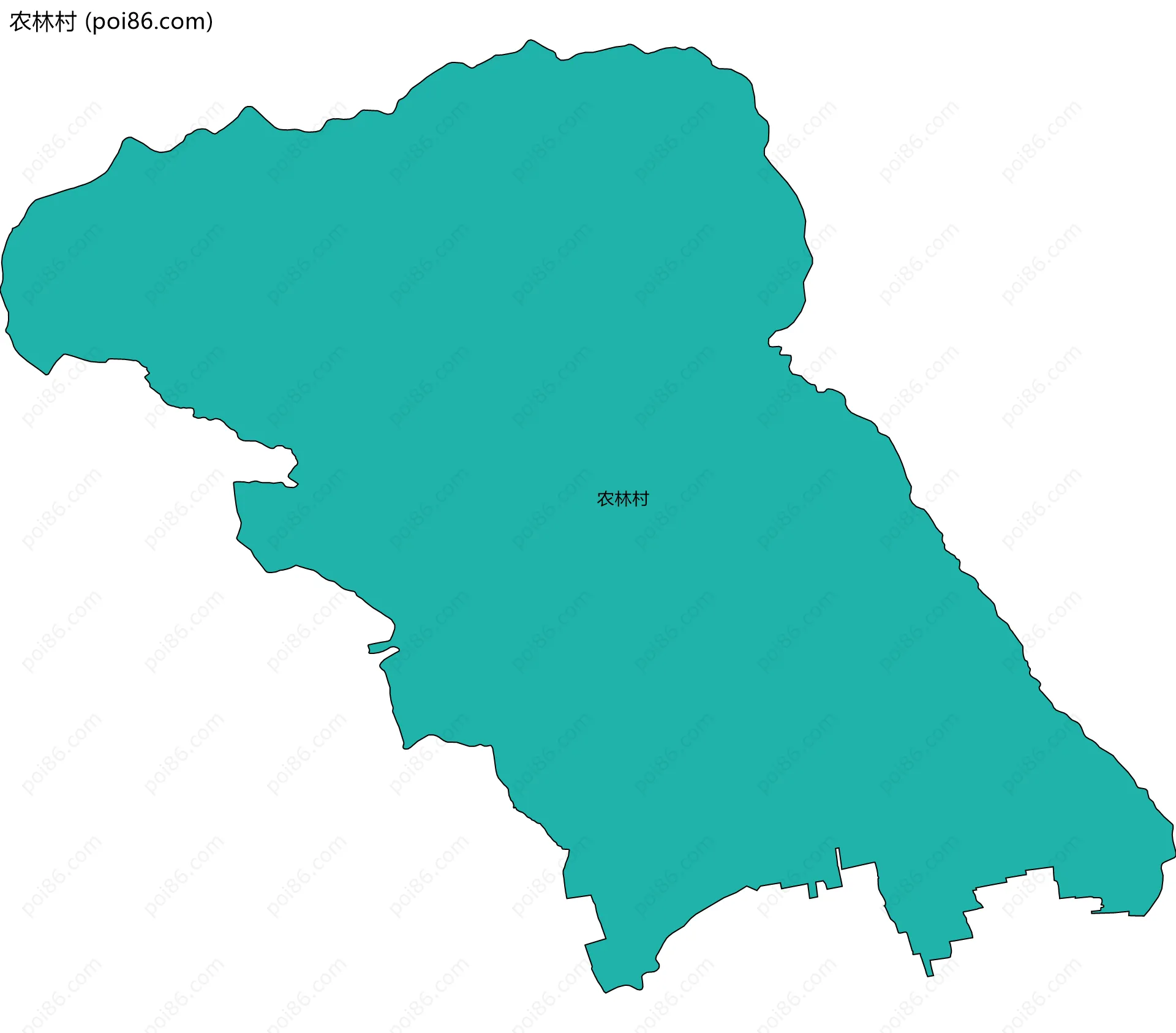 农林村边界地图