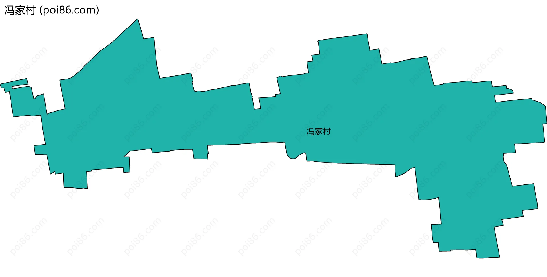 冯家村边界地图