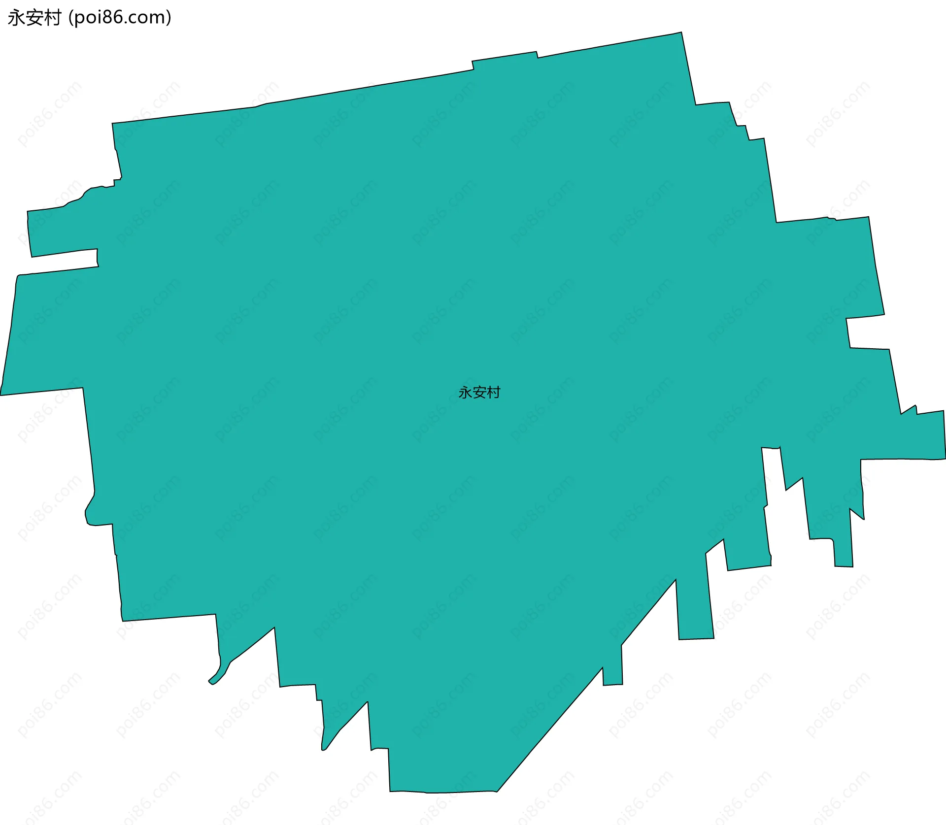 永安村边界地图