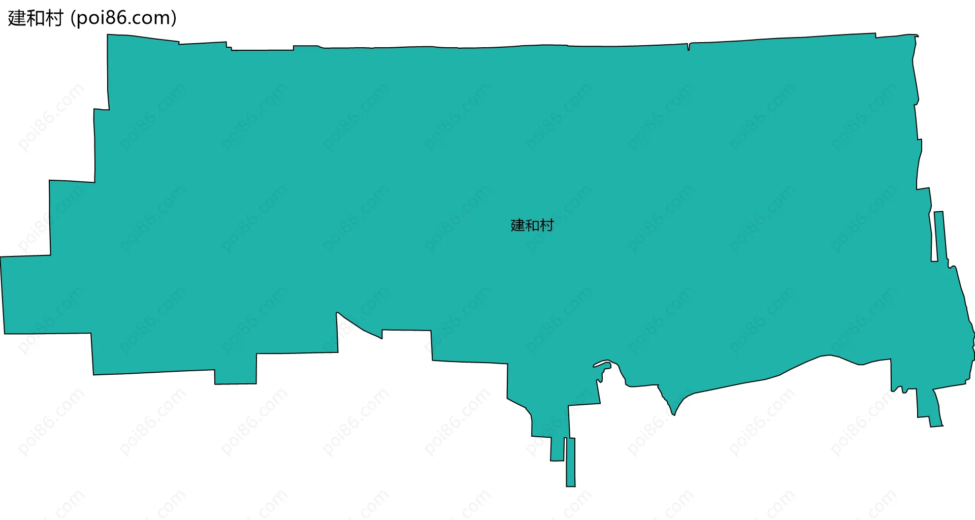建和村边界地图
