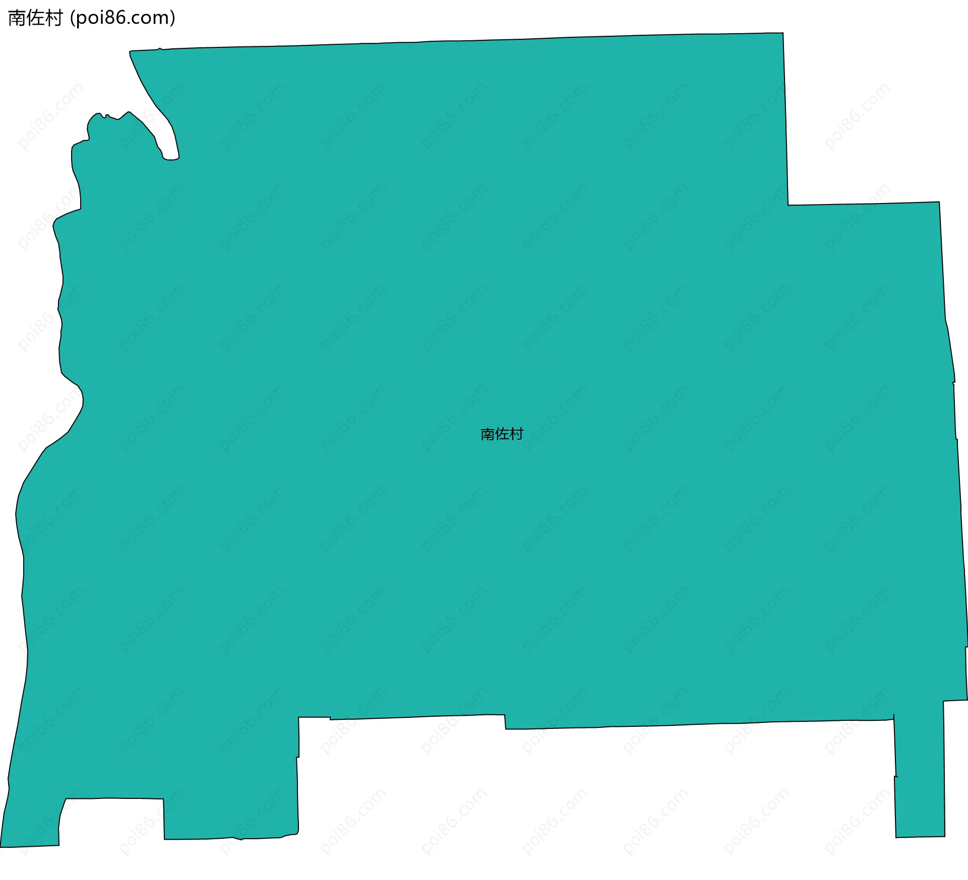 南佐村边界地图