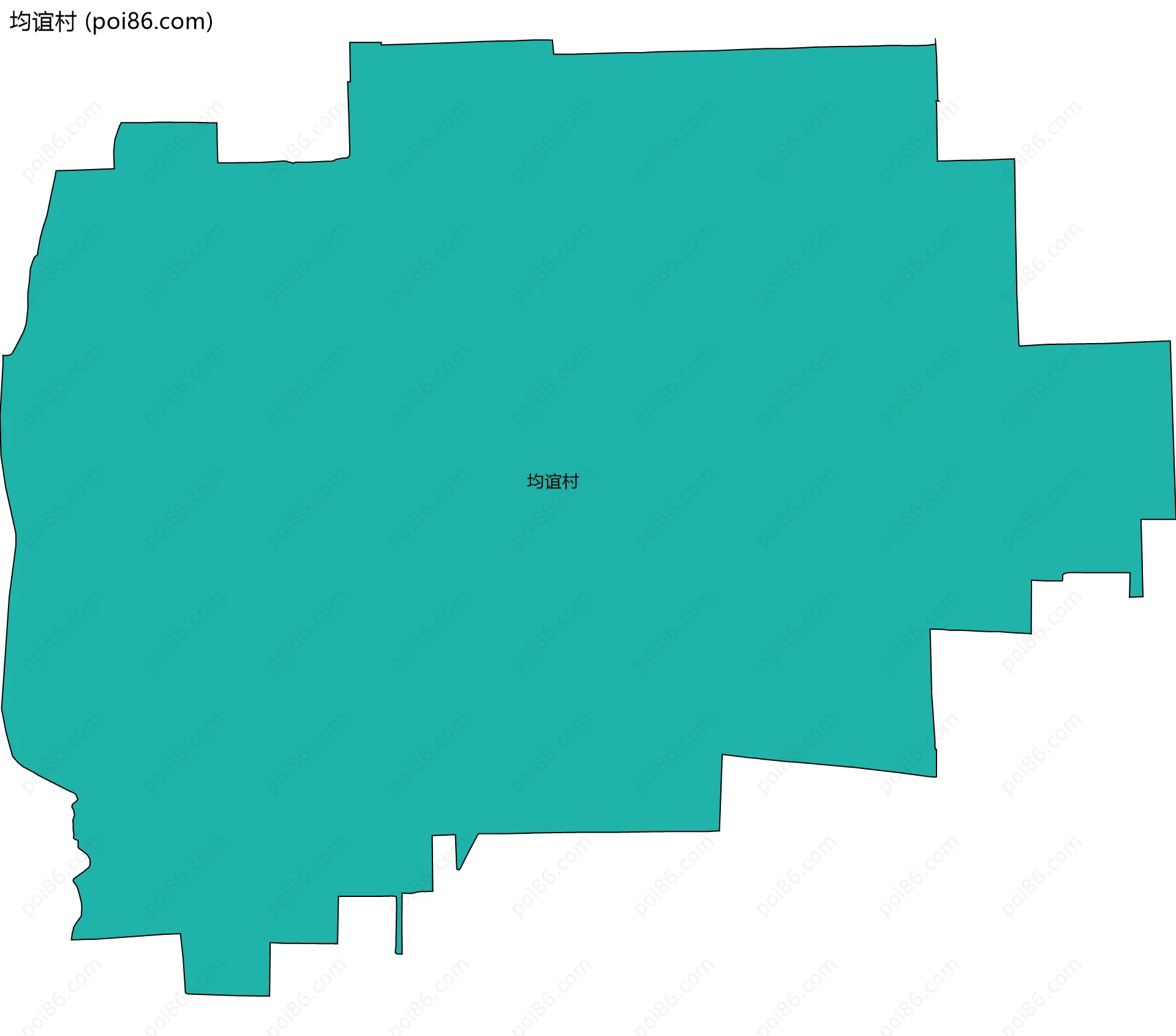 均谊村边界地图