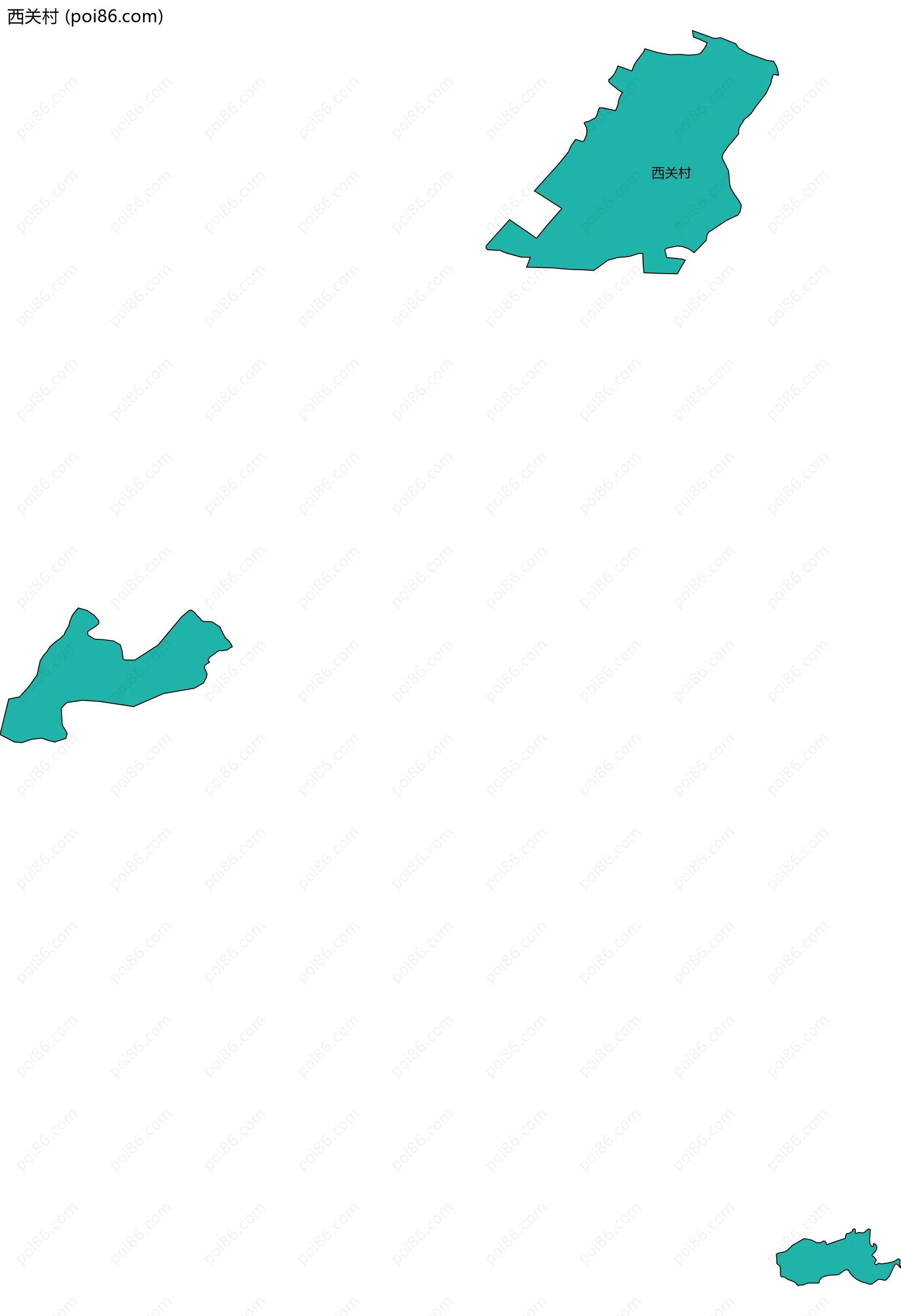 西关村边界地图