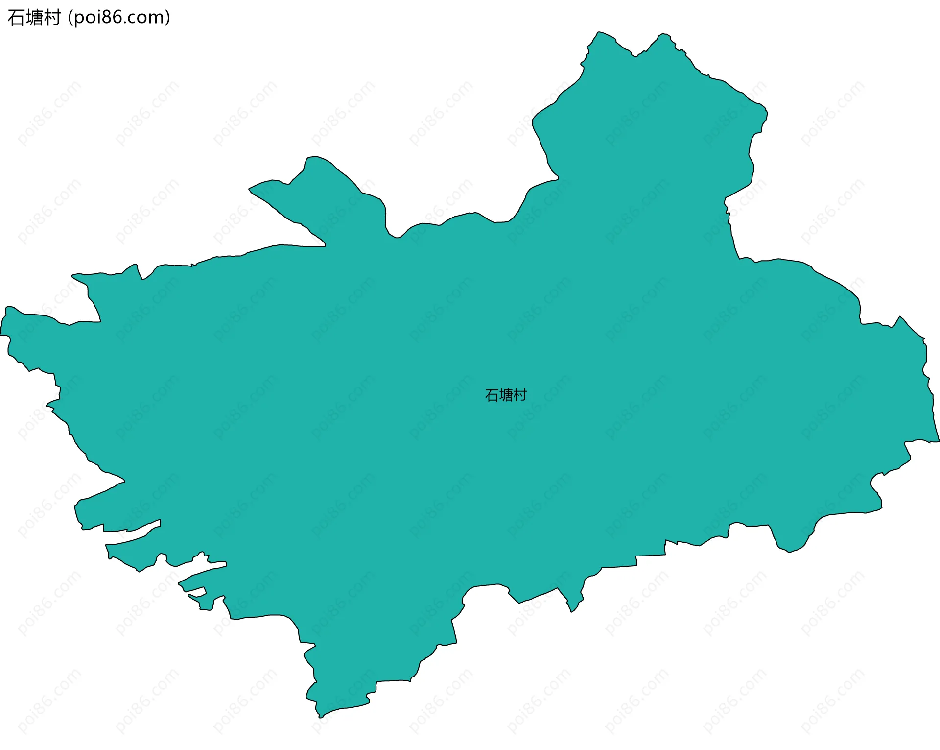 石塘村边界地图