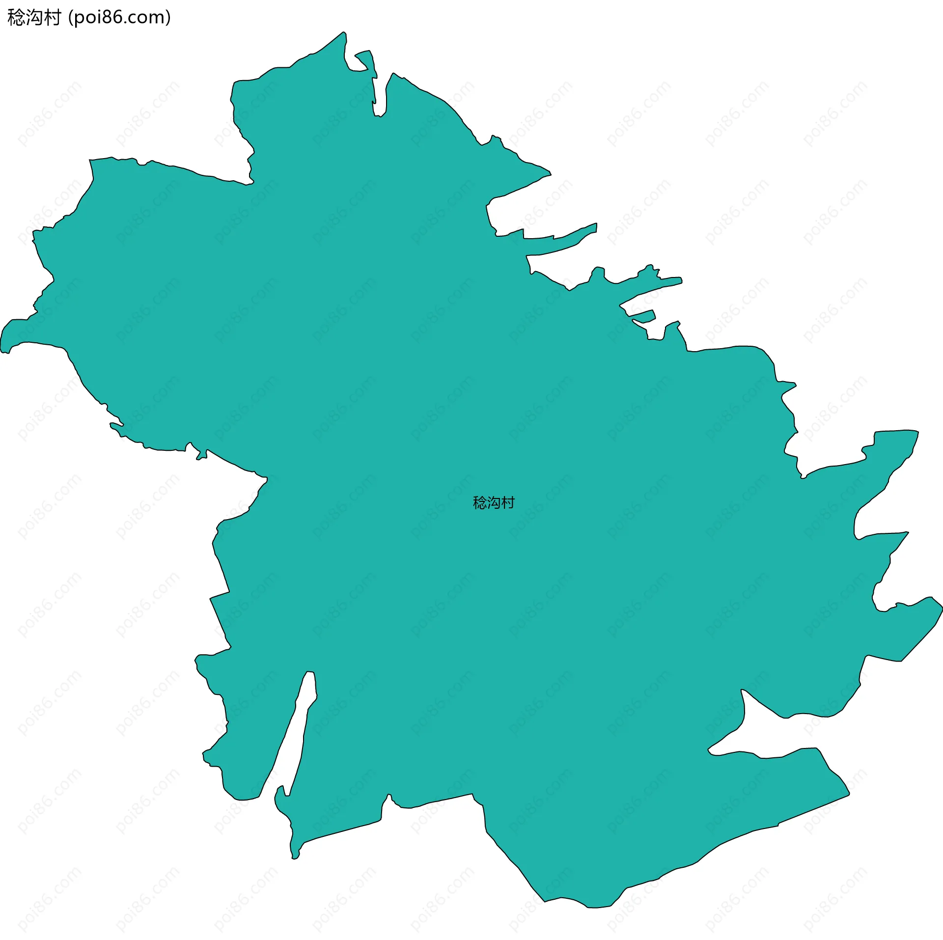 稔沟村边界地图