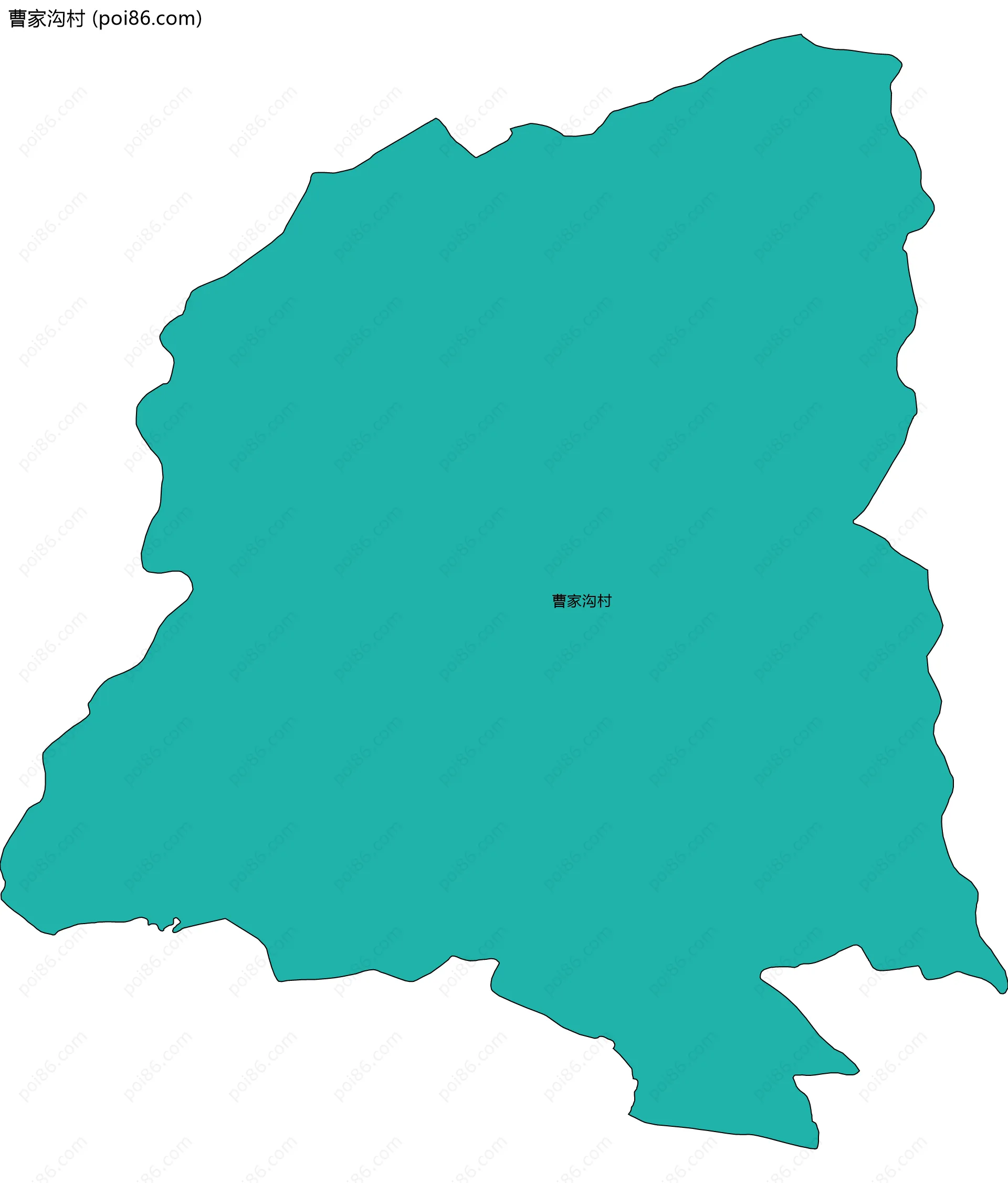 曹家沟村边界地图