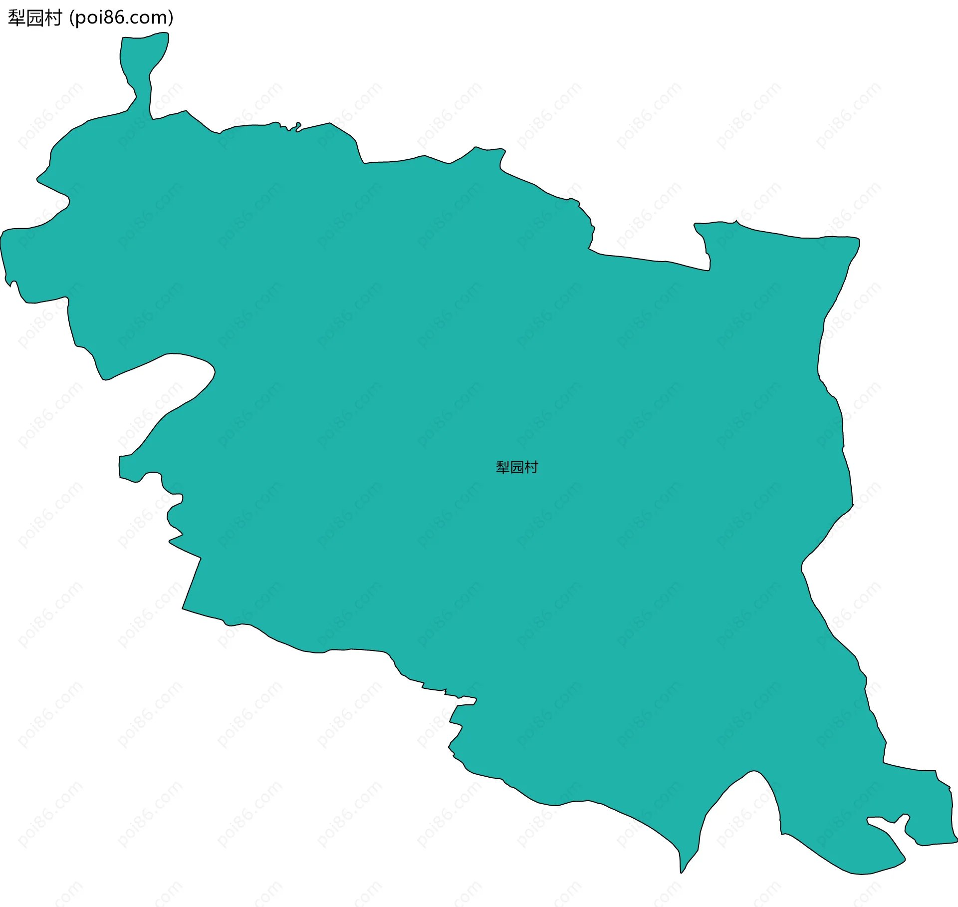 犁园村边界地图