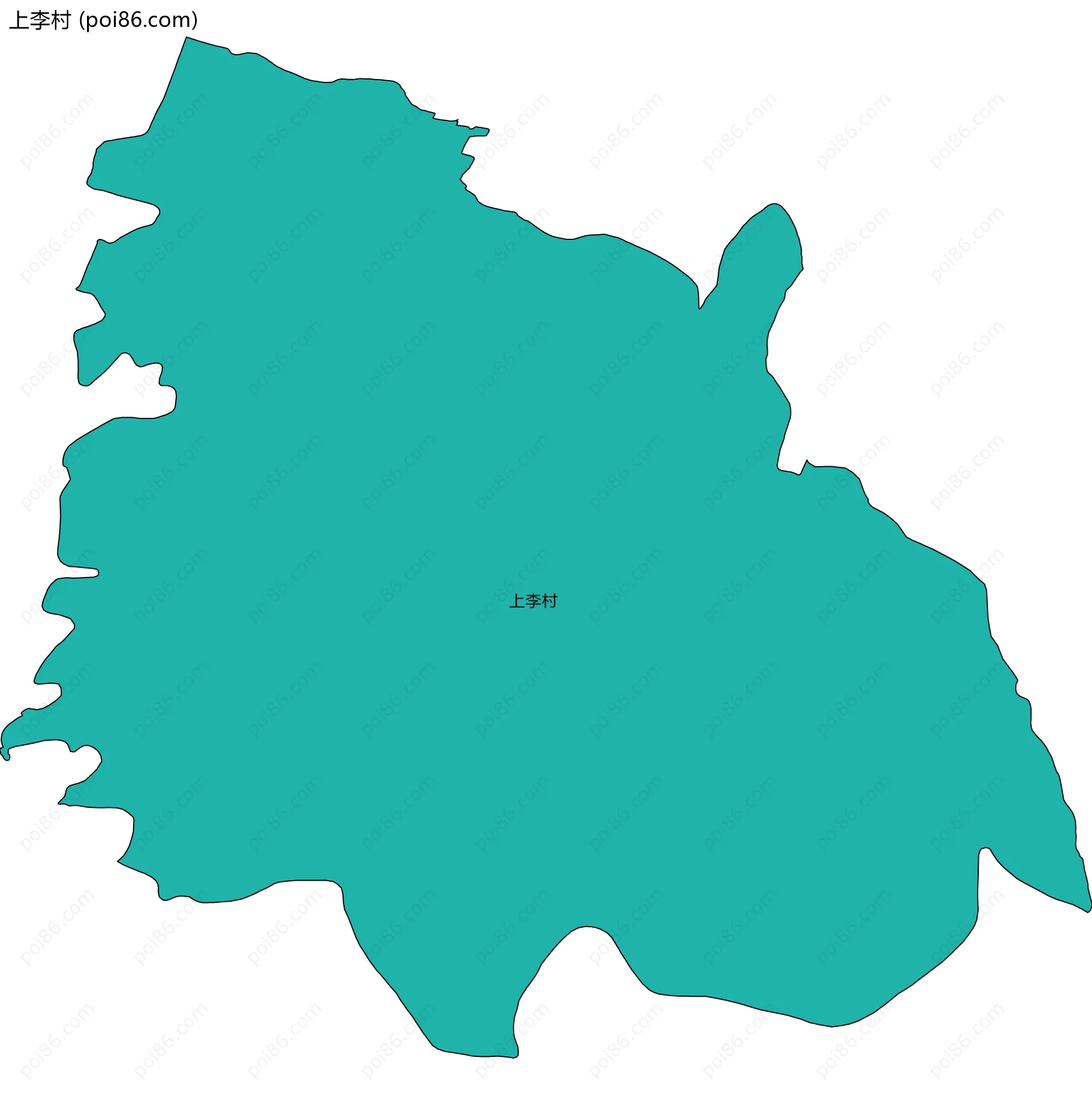上李村边界地图