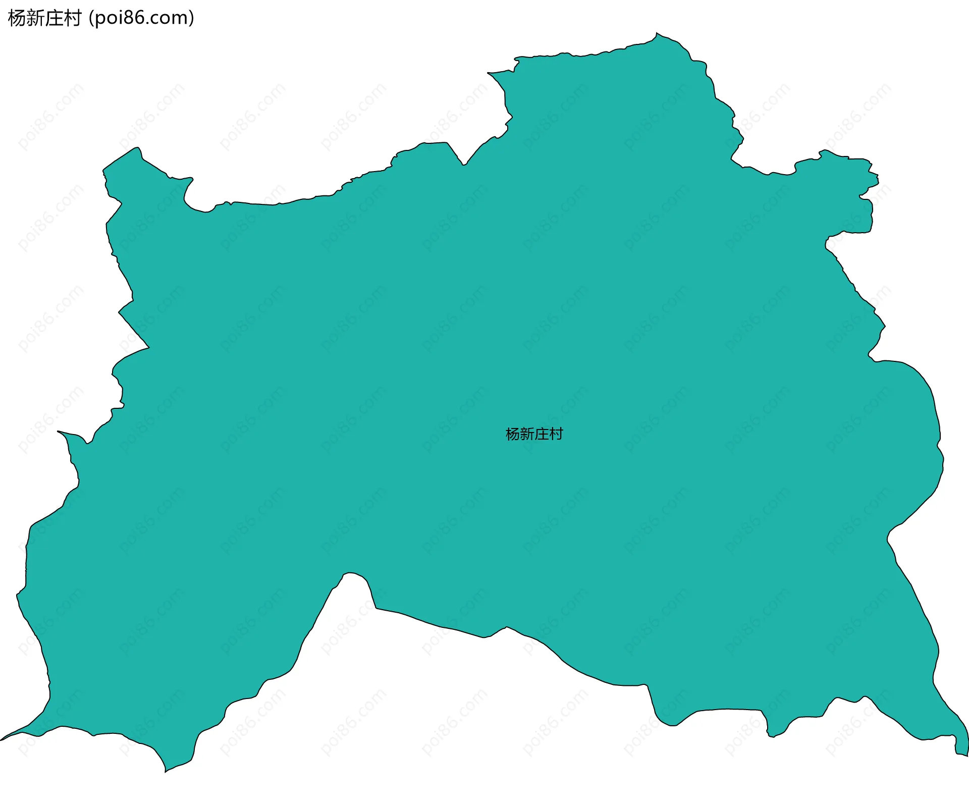 杨新庄村边界地图
