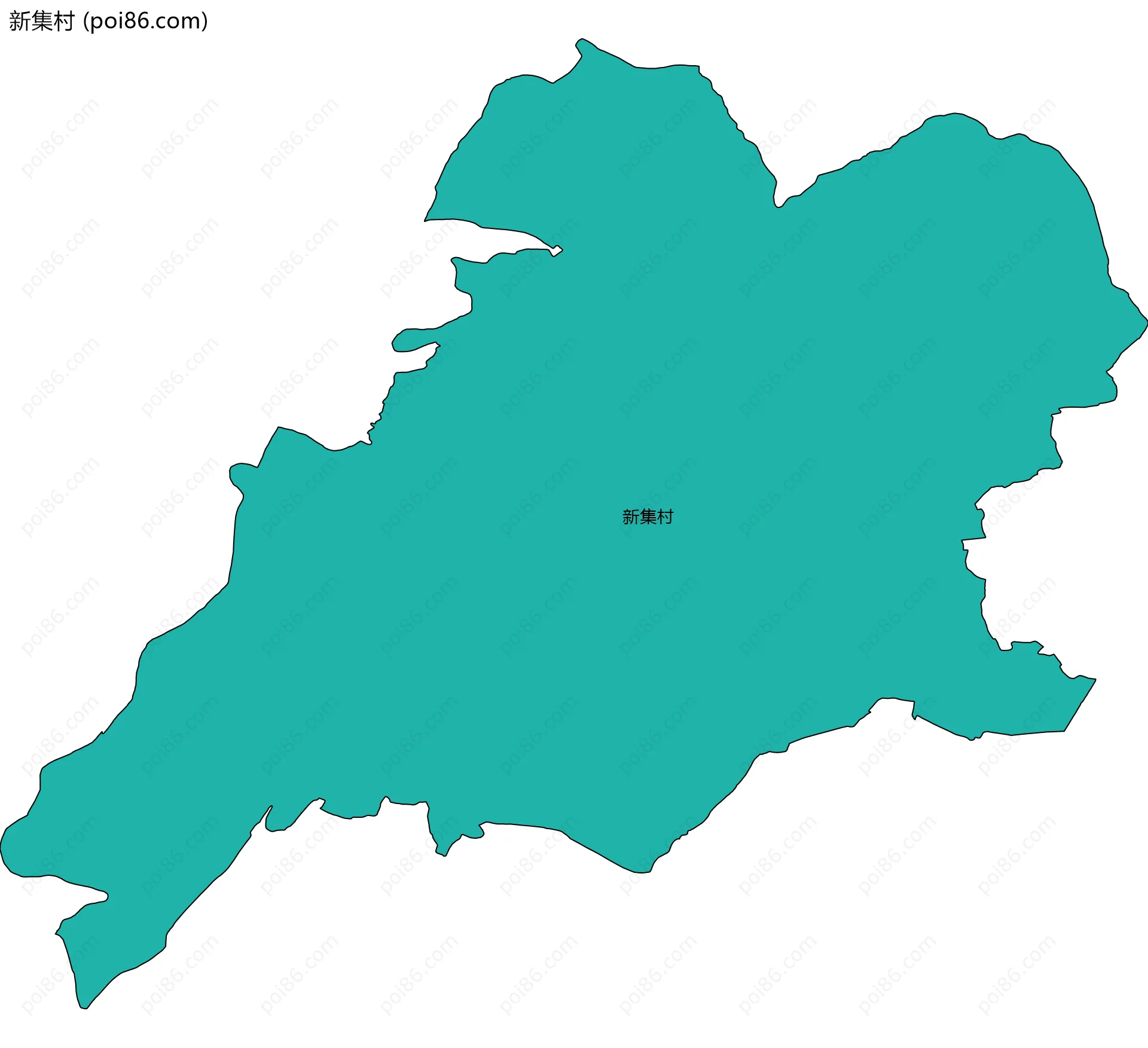 新集村边界地图