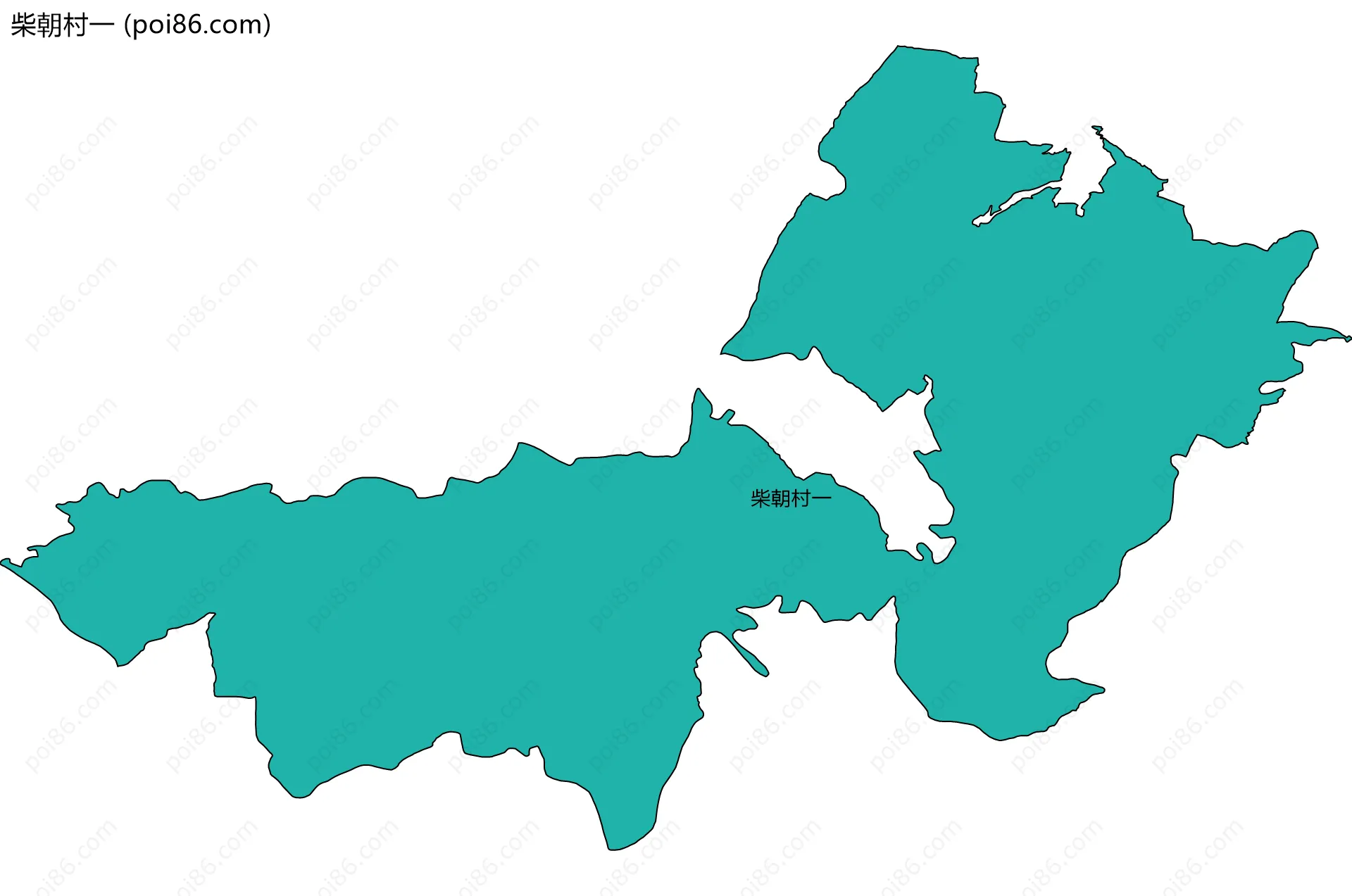 柴朝村一边界地图