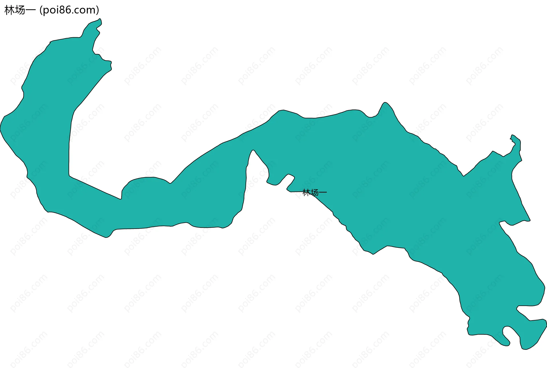 林场一边界地图