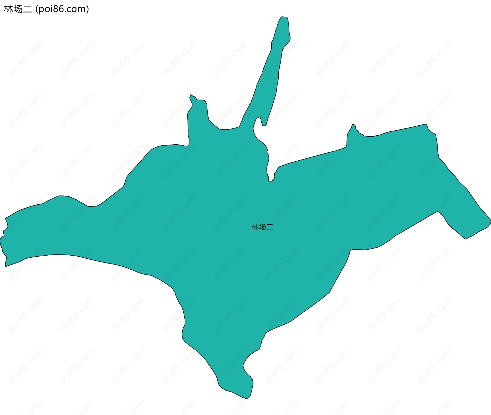 林场二边界地图