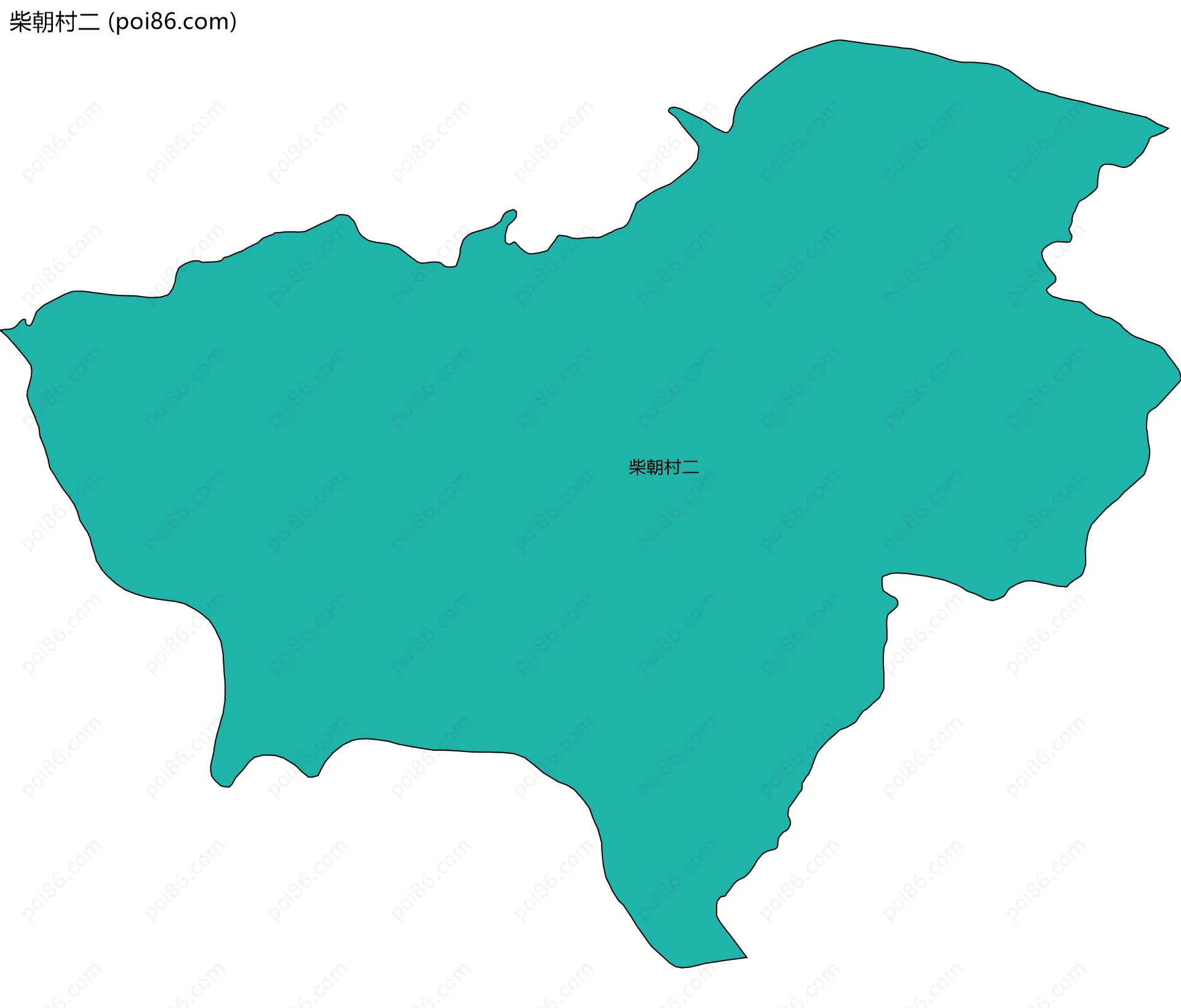 柴朝村二边界地图