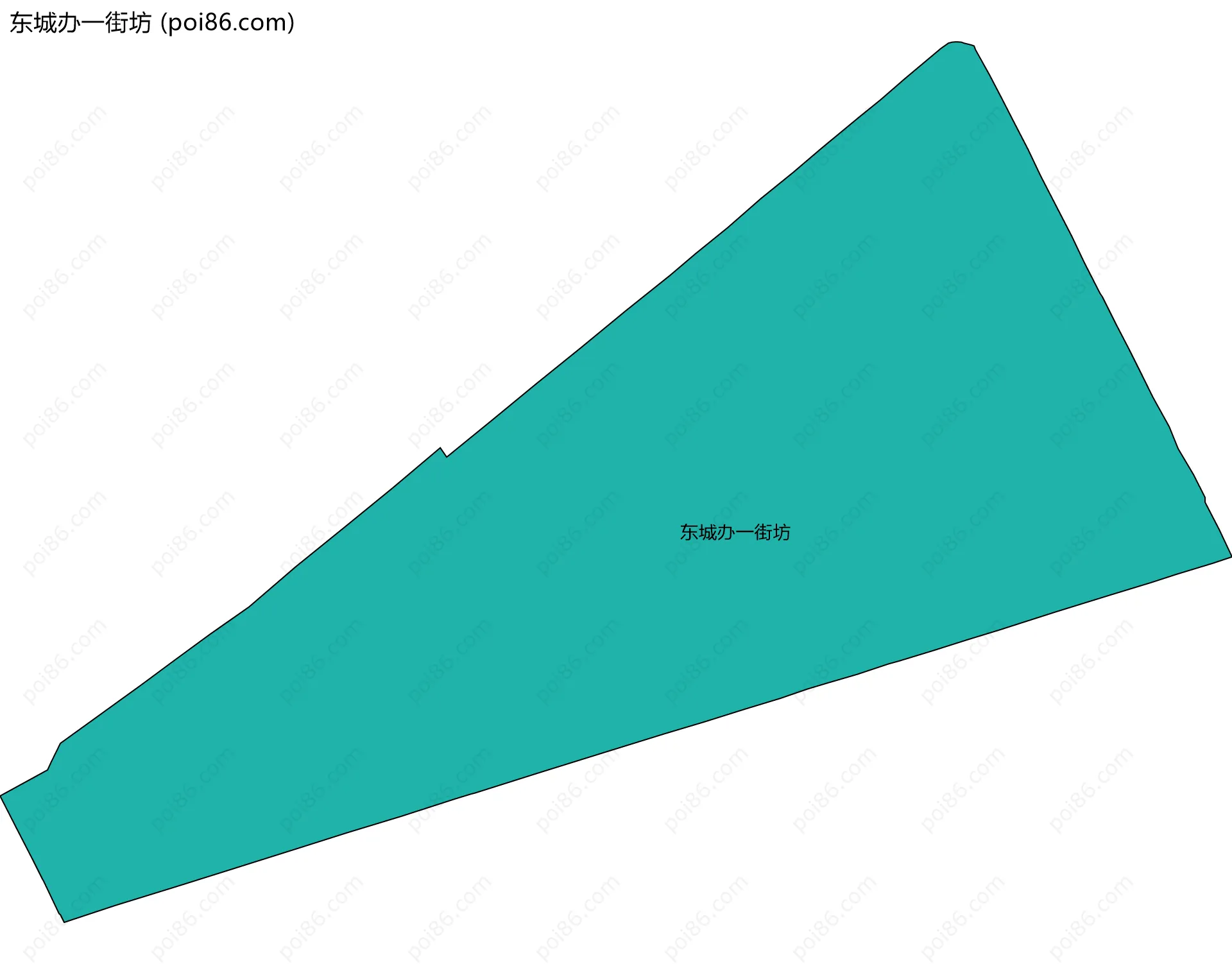 东城办一街坊边界地图