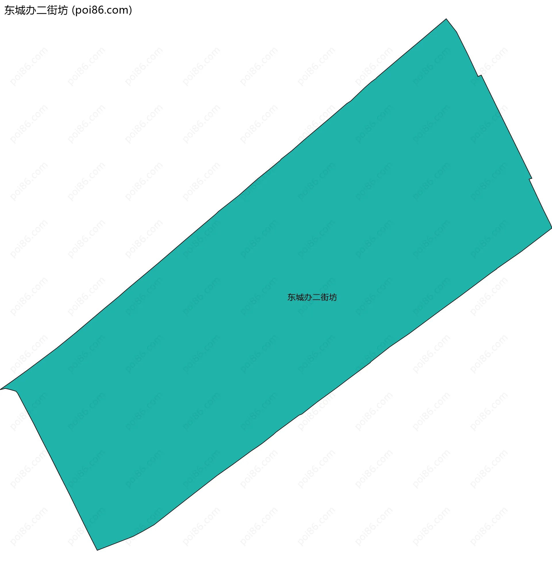 东城办二街坊边界地图