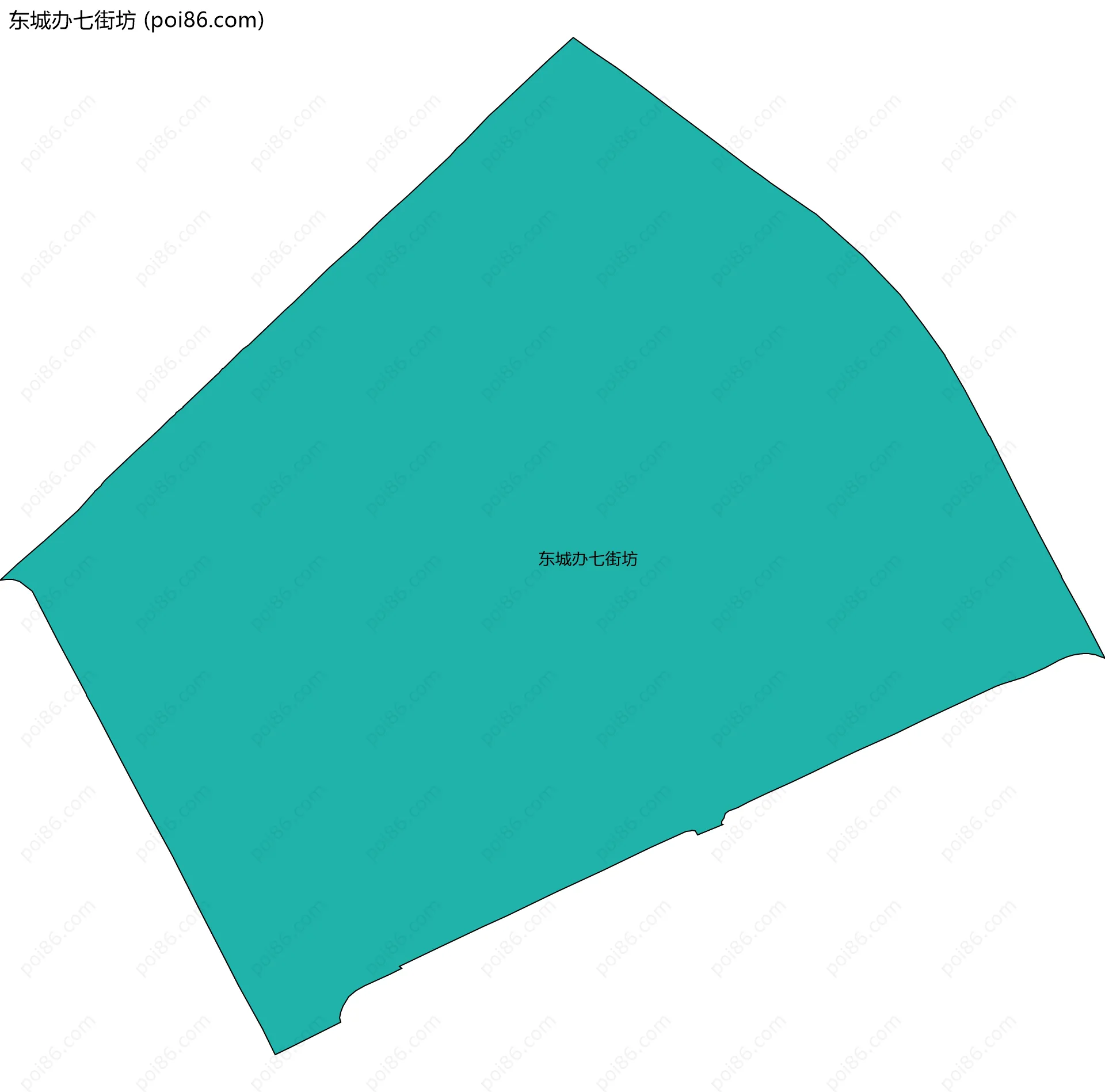东城办七街坊边界地图