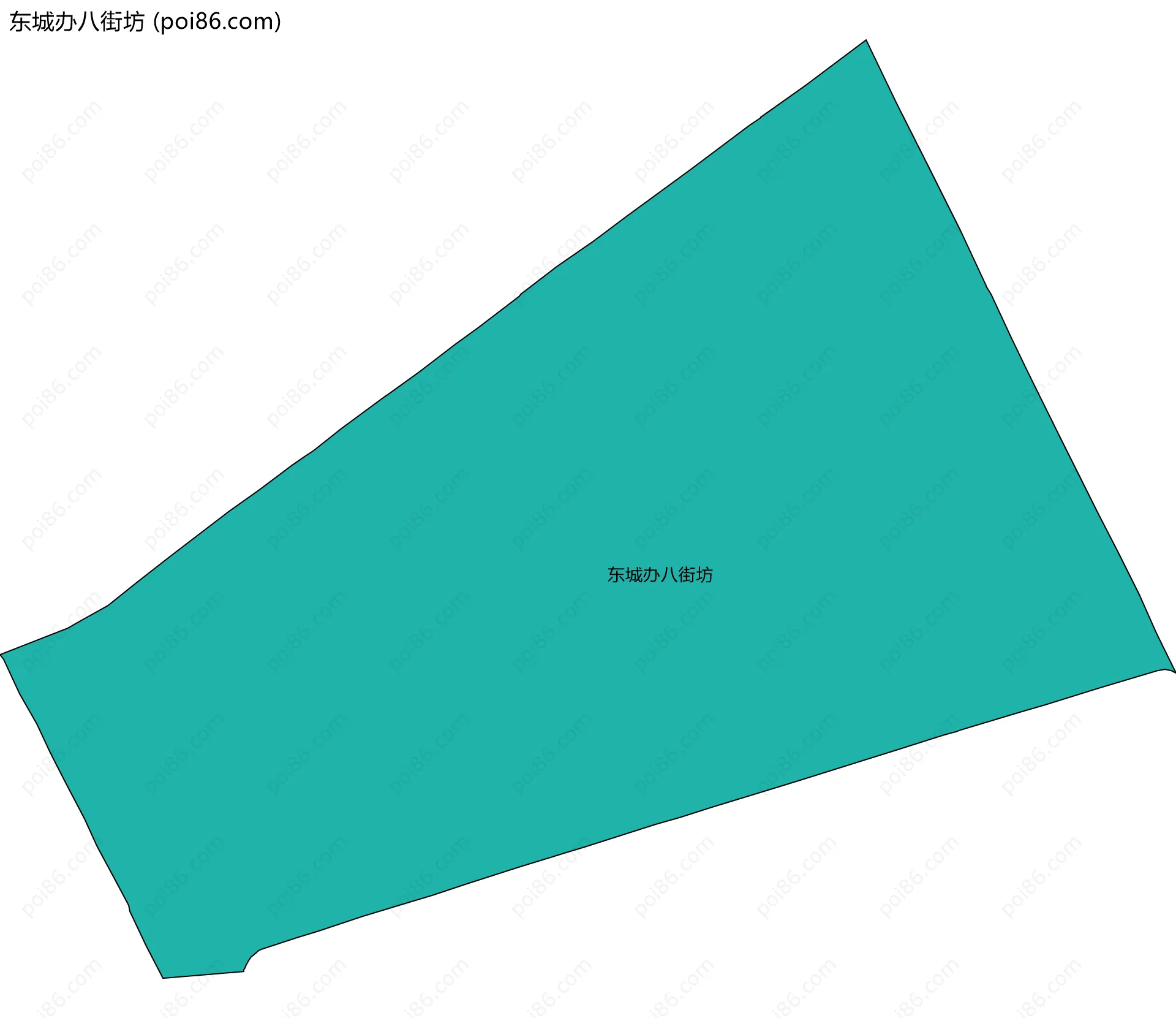 东城办八街坊边界地图