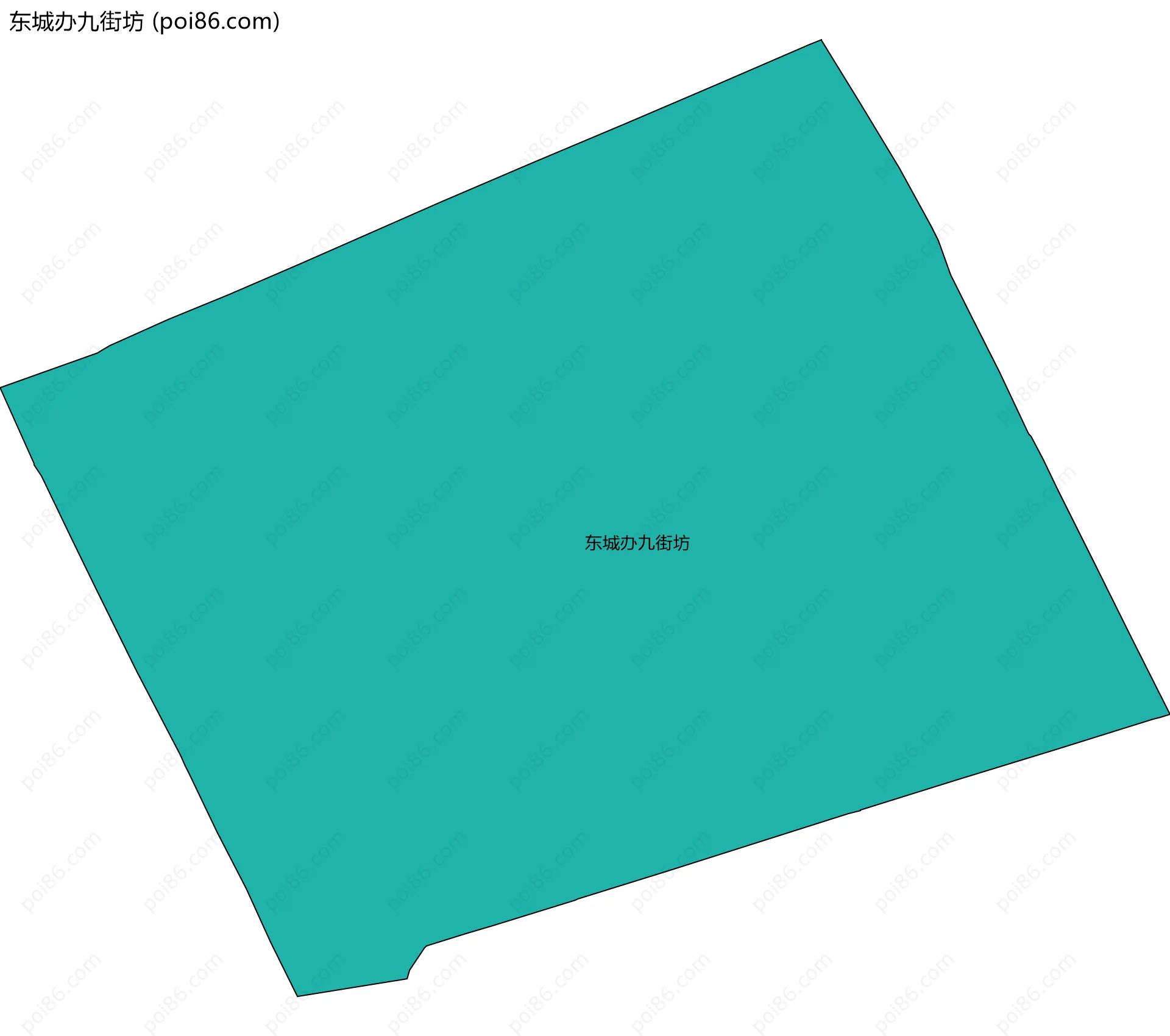 东城办九街坊边界地图