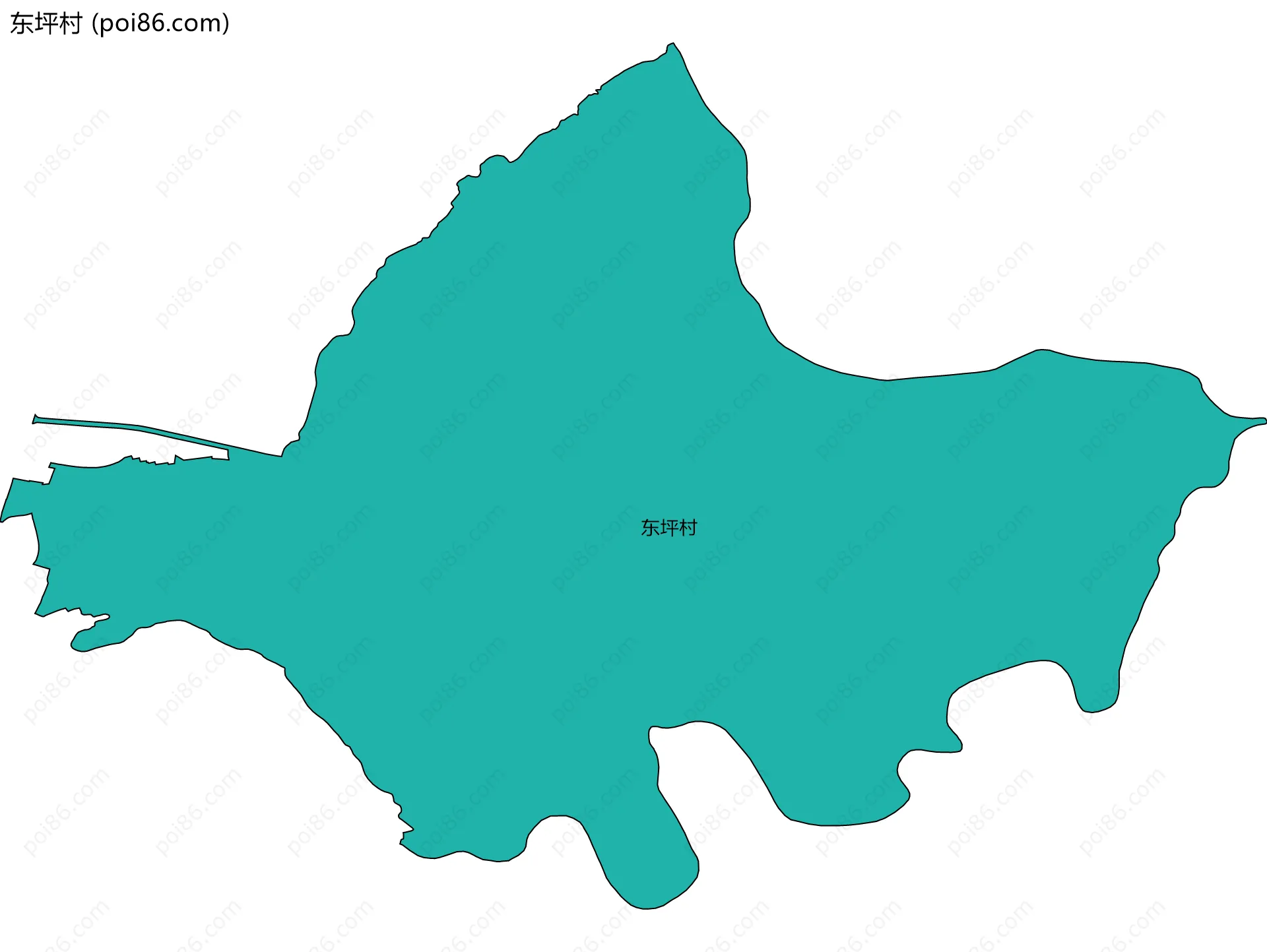 东坪村边界地图