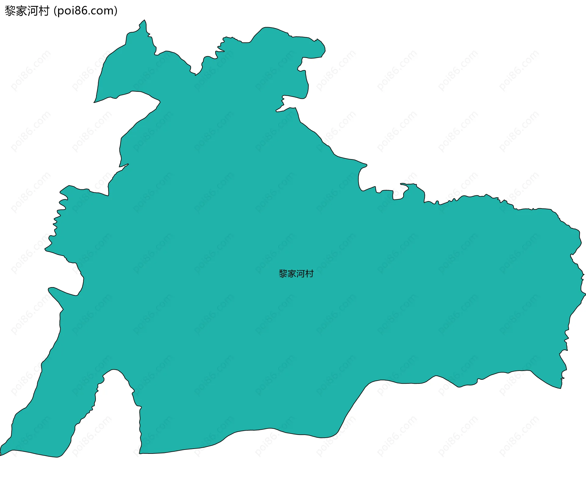 黎家河村边界地图