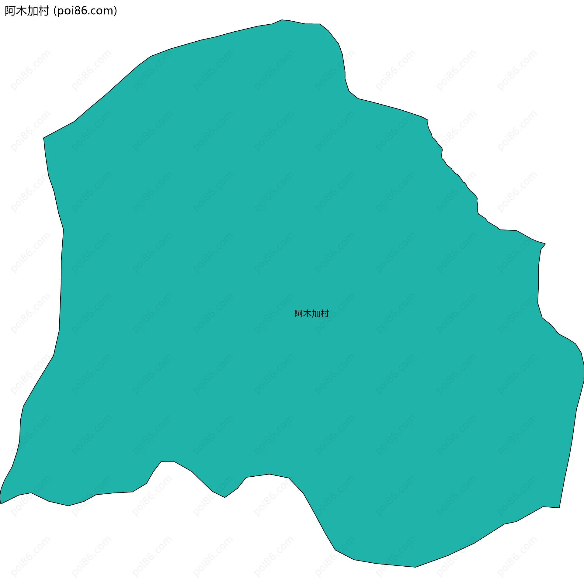 阿木加村边界地图