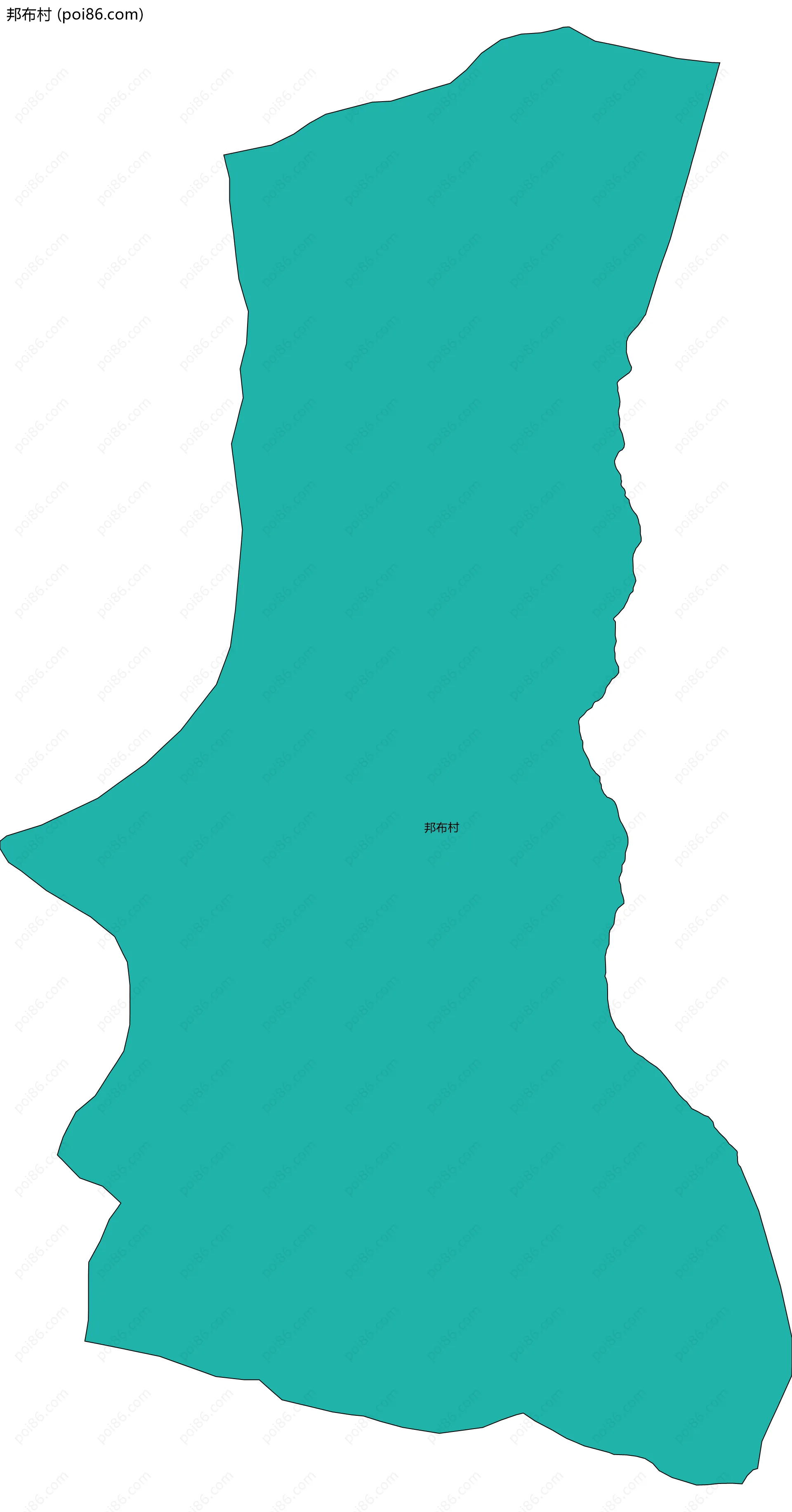 邦布村边界地图