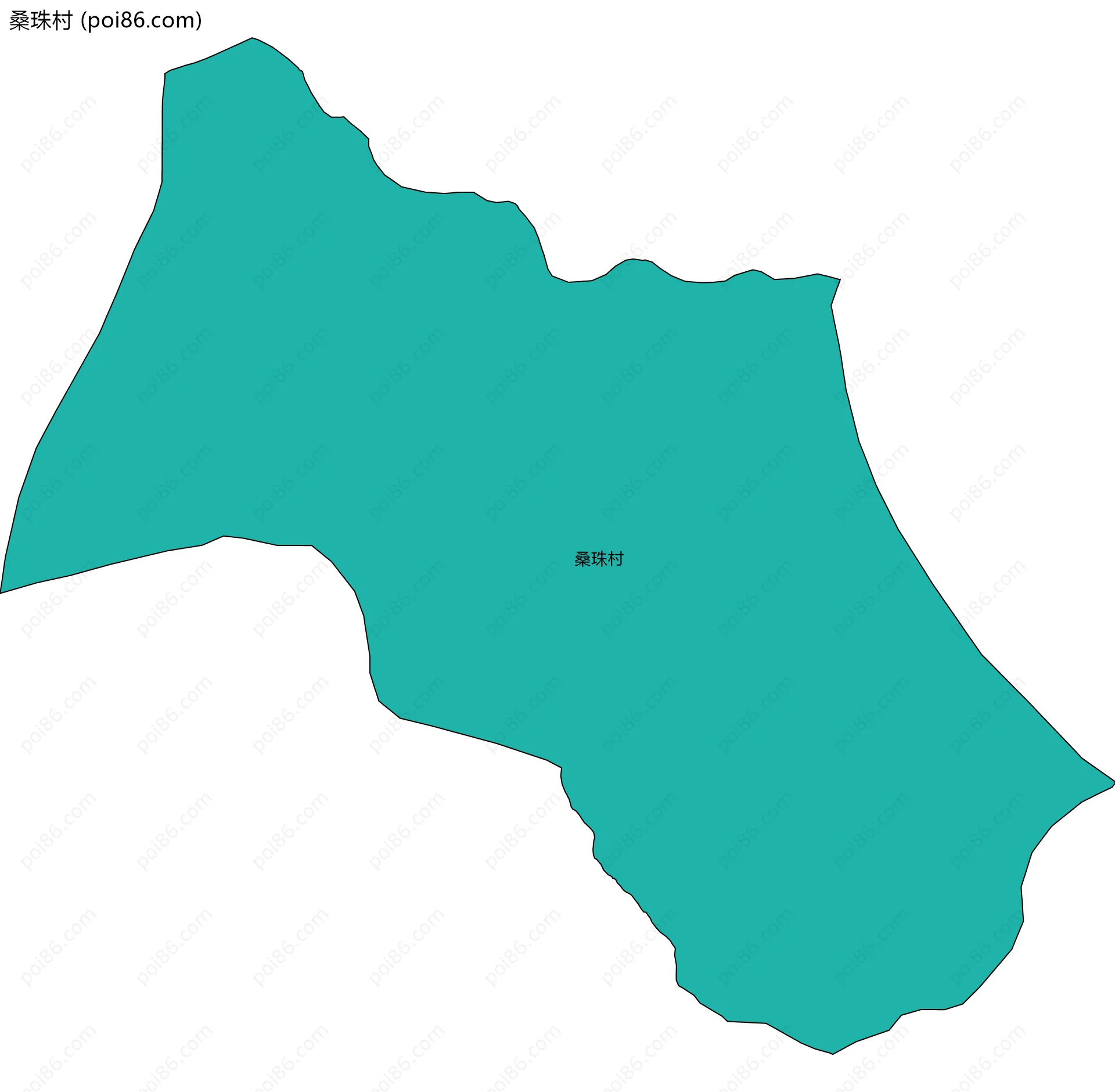 桑珠村边界地图