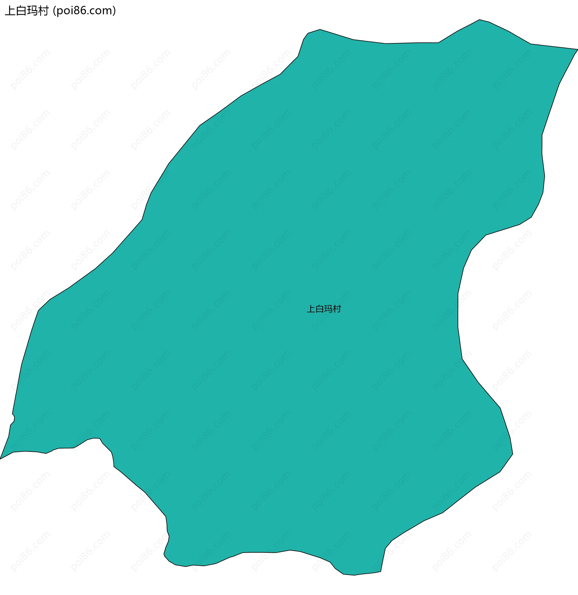 上白玛村边界地图