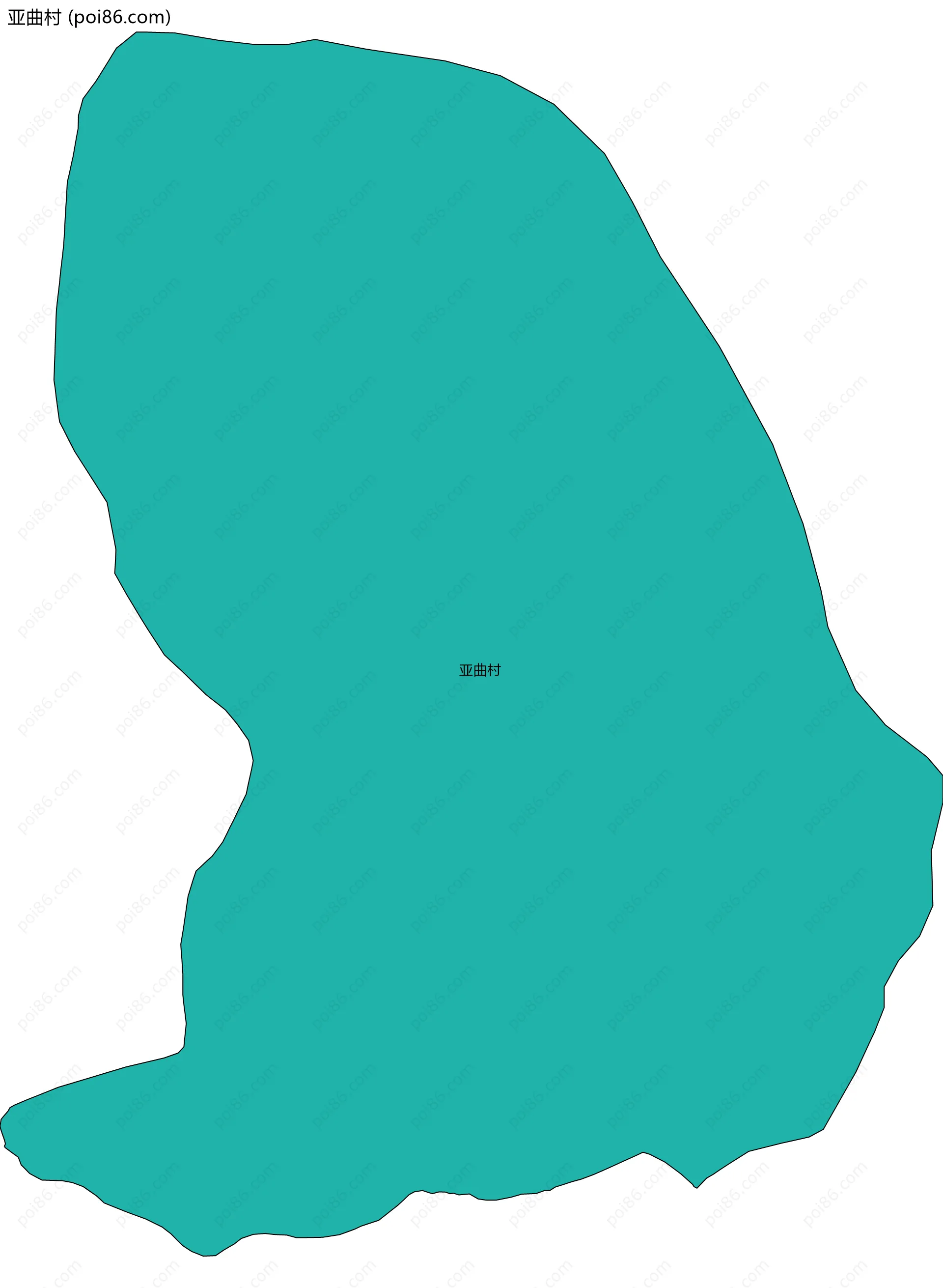 亚曲村边界地图