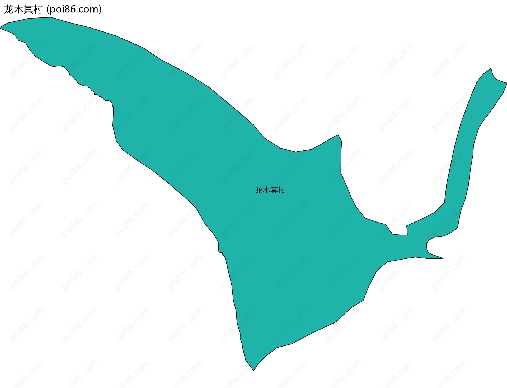 龙木其村边界地图