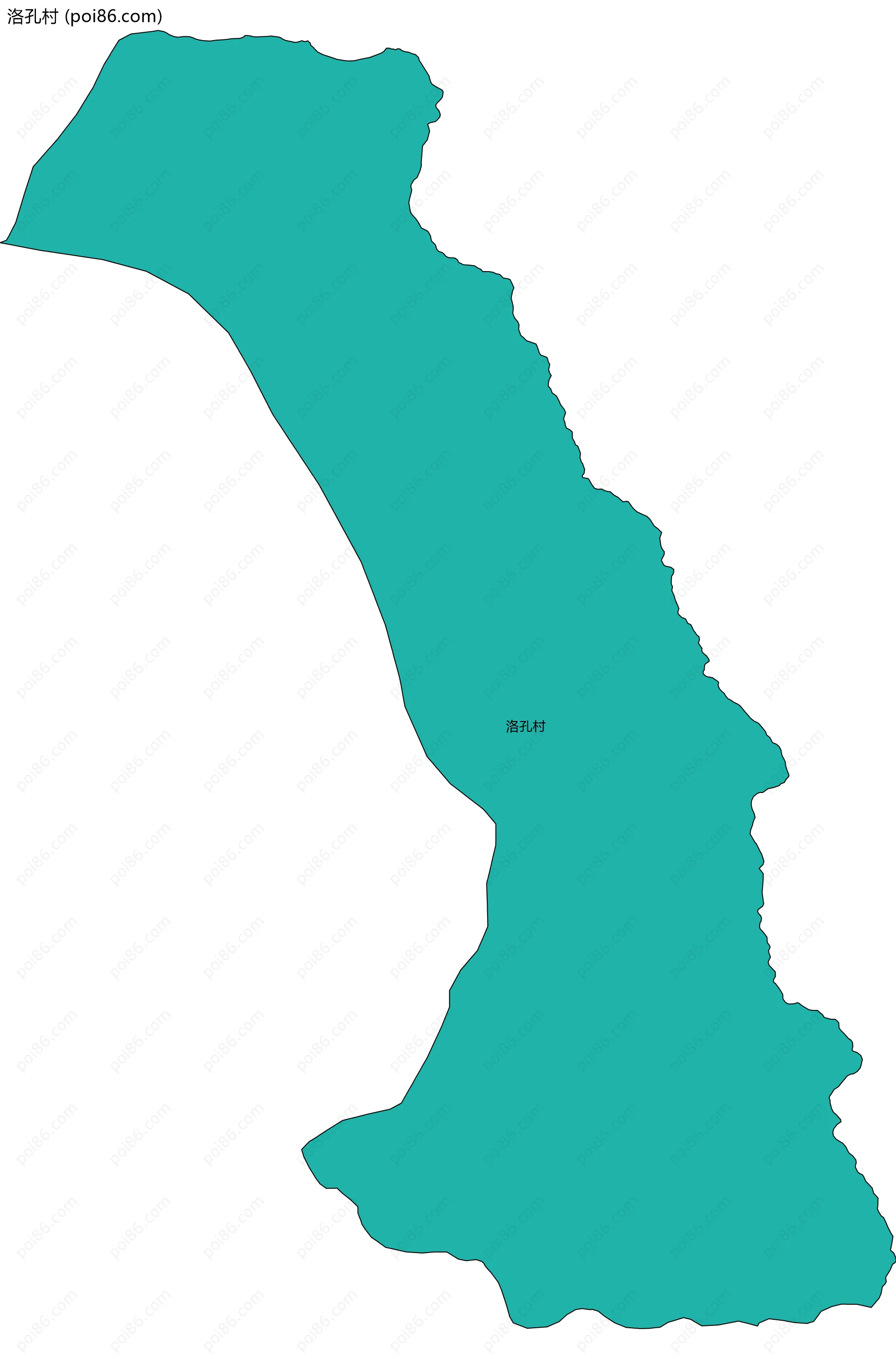 洛孔村边界地图