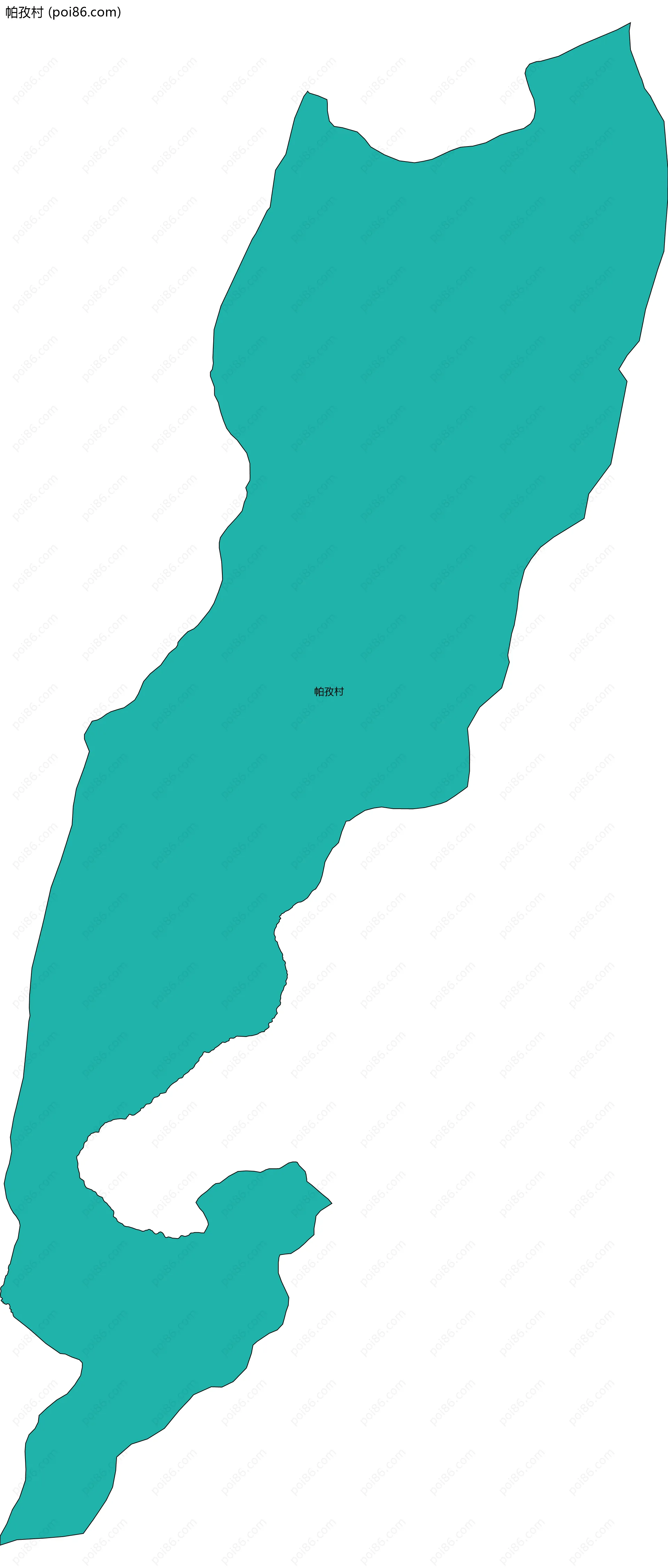 帕孜村边界地图