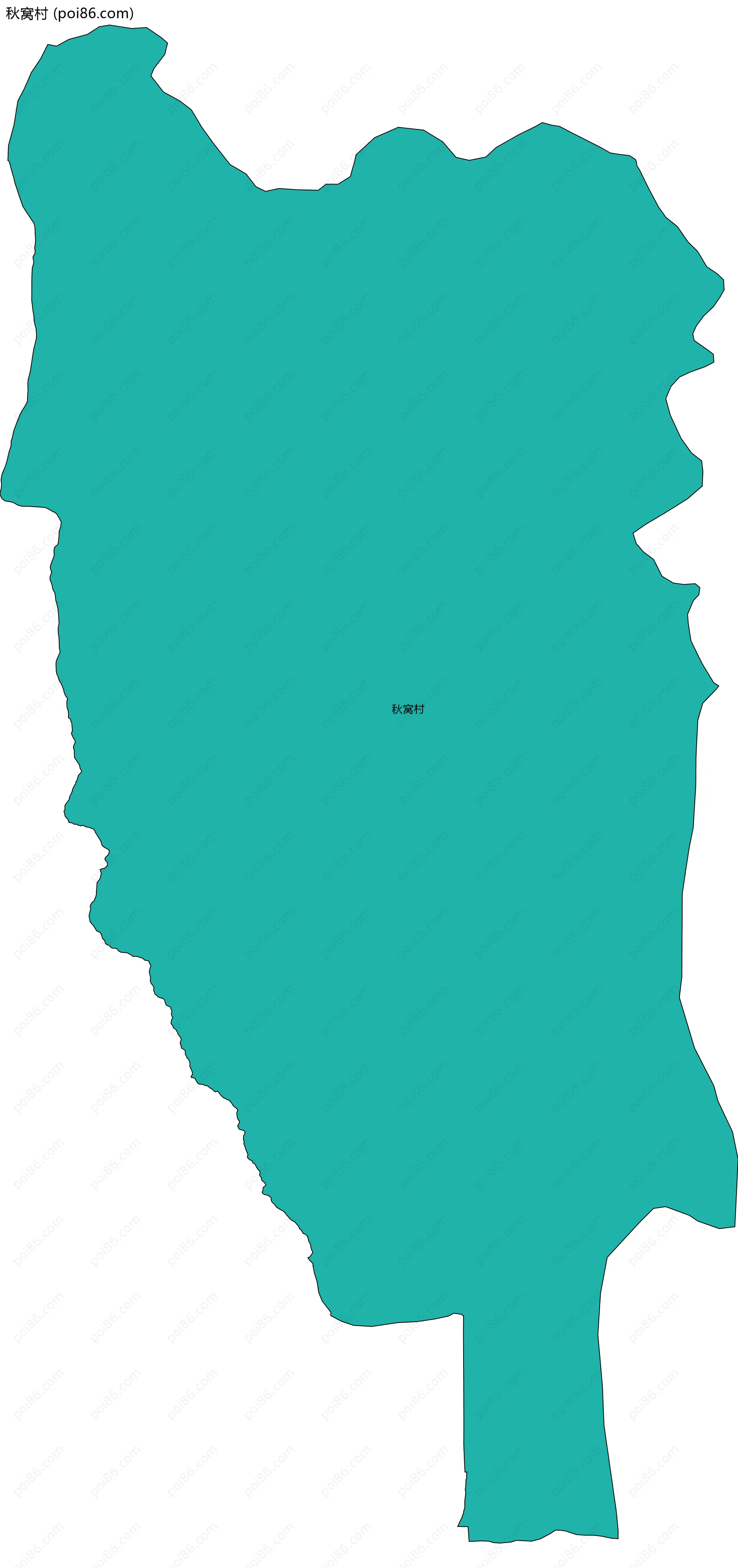 秋窝村边界地图